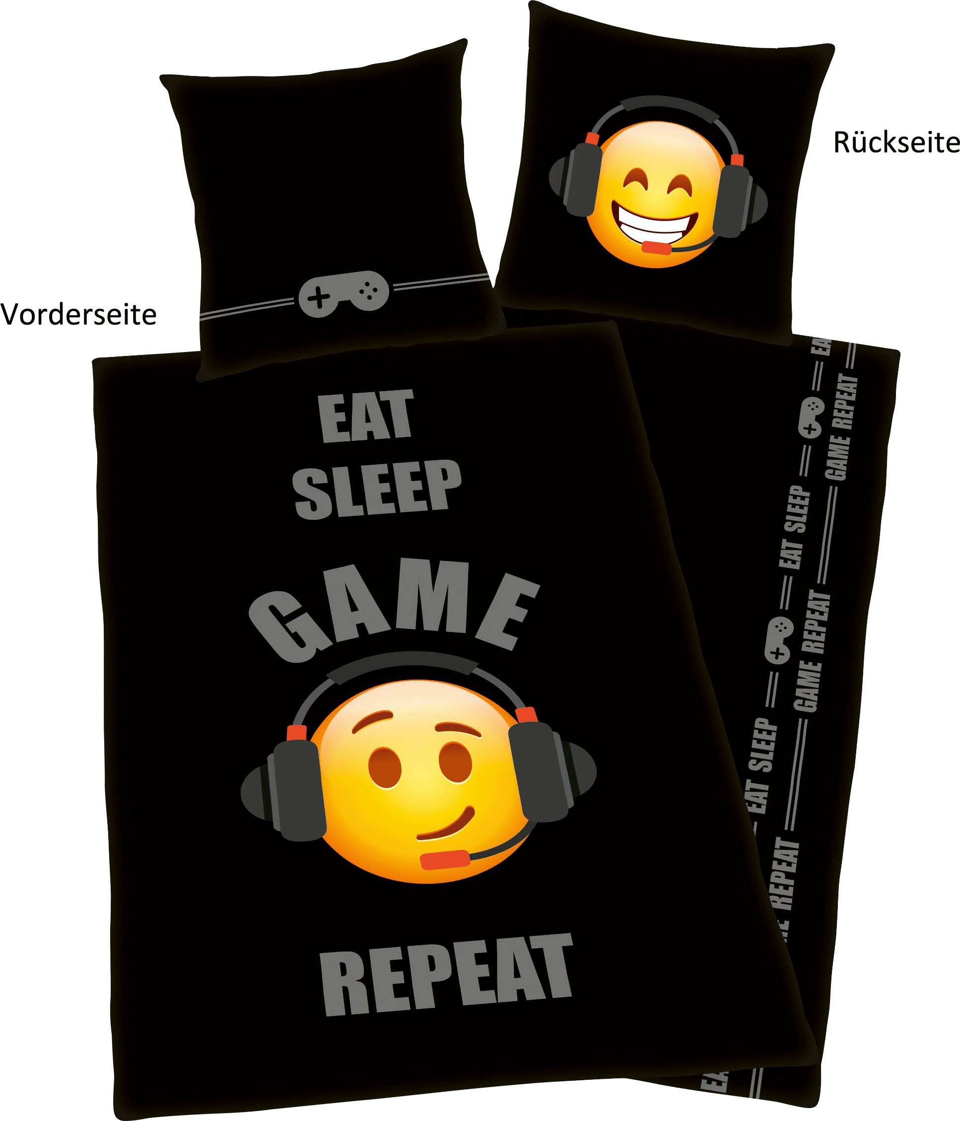 Herding Young Collection Wendebettwäsche Emot!x, Renforcé, mit tollem Motiv günstig online kaufen