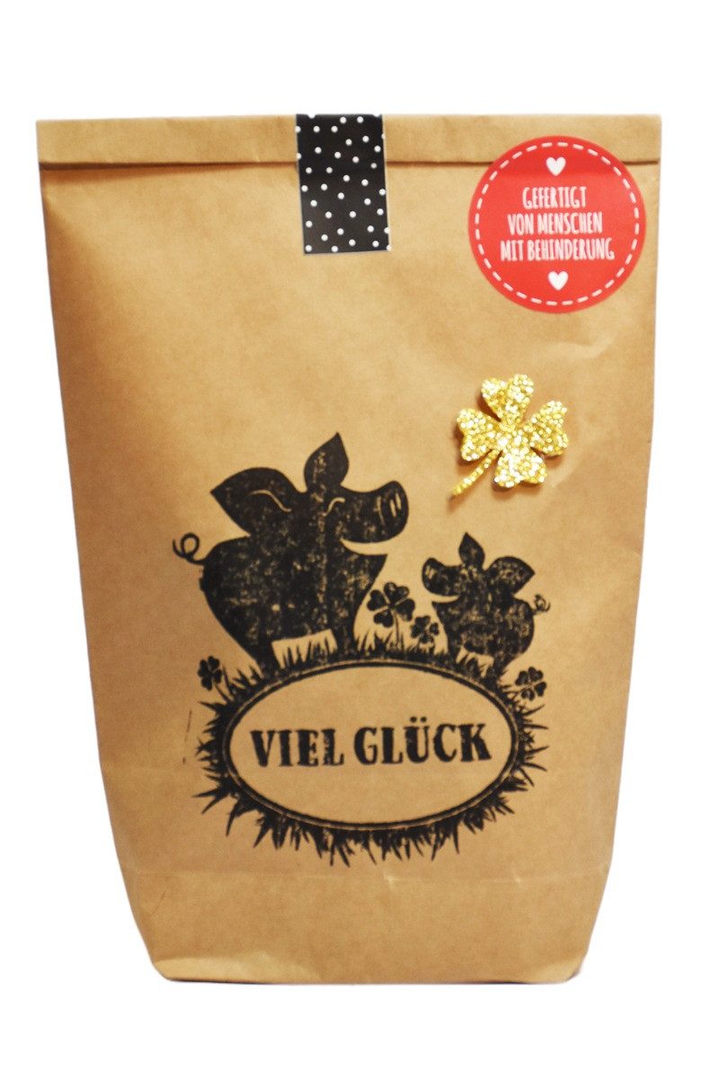 Wunderle Wundertüte Wundertüte "Viel Glück" mit Glückskleeblatt