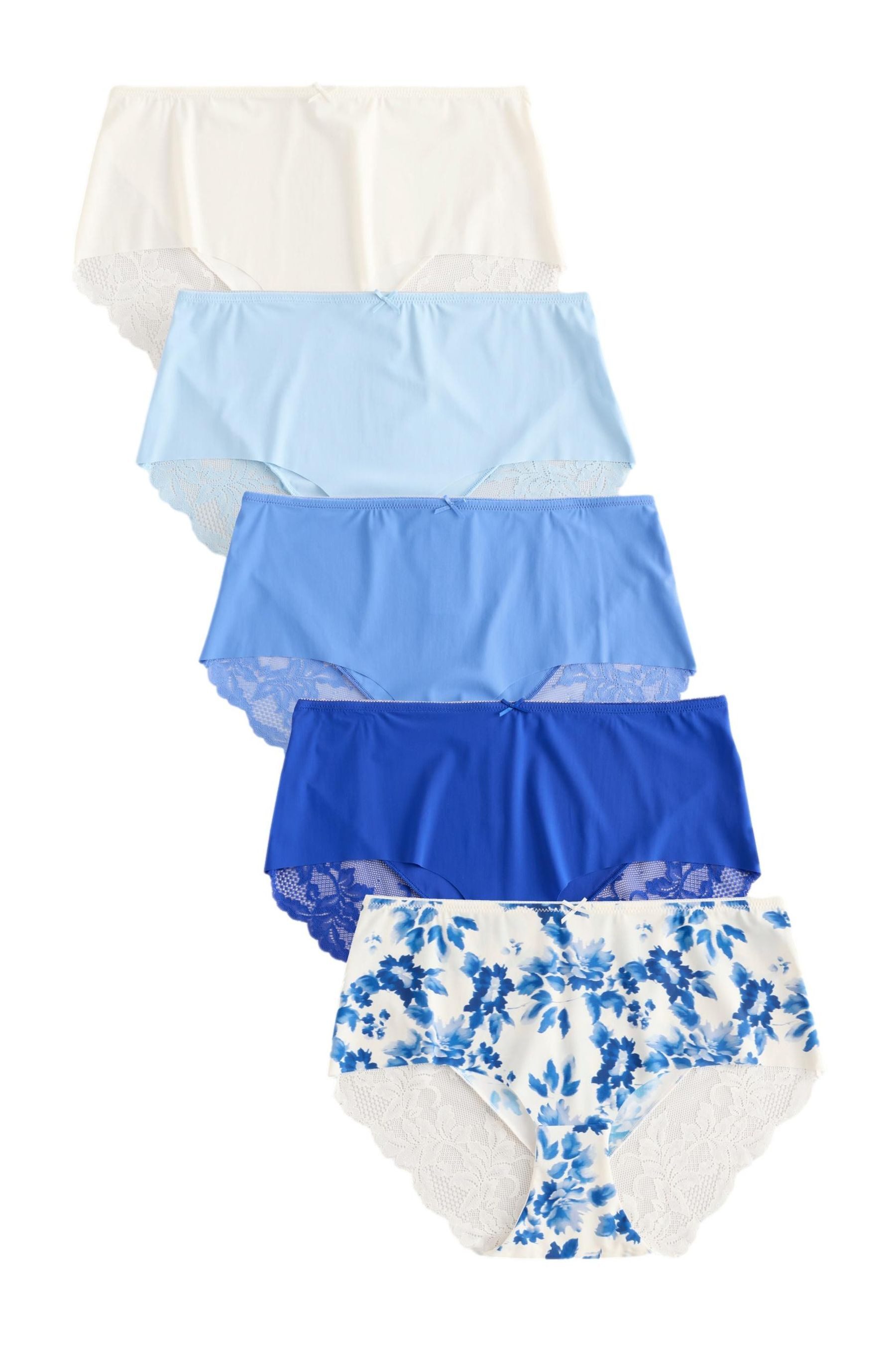 Midislip Nahtlose Brazilian-Spitzenslips im 5er-Pack