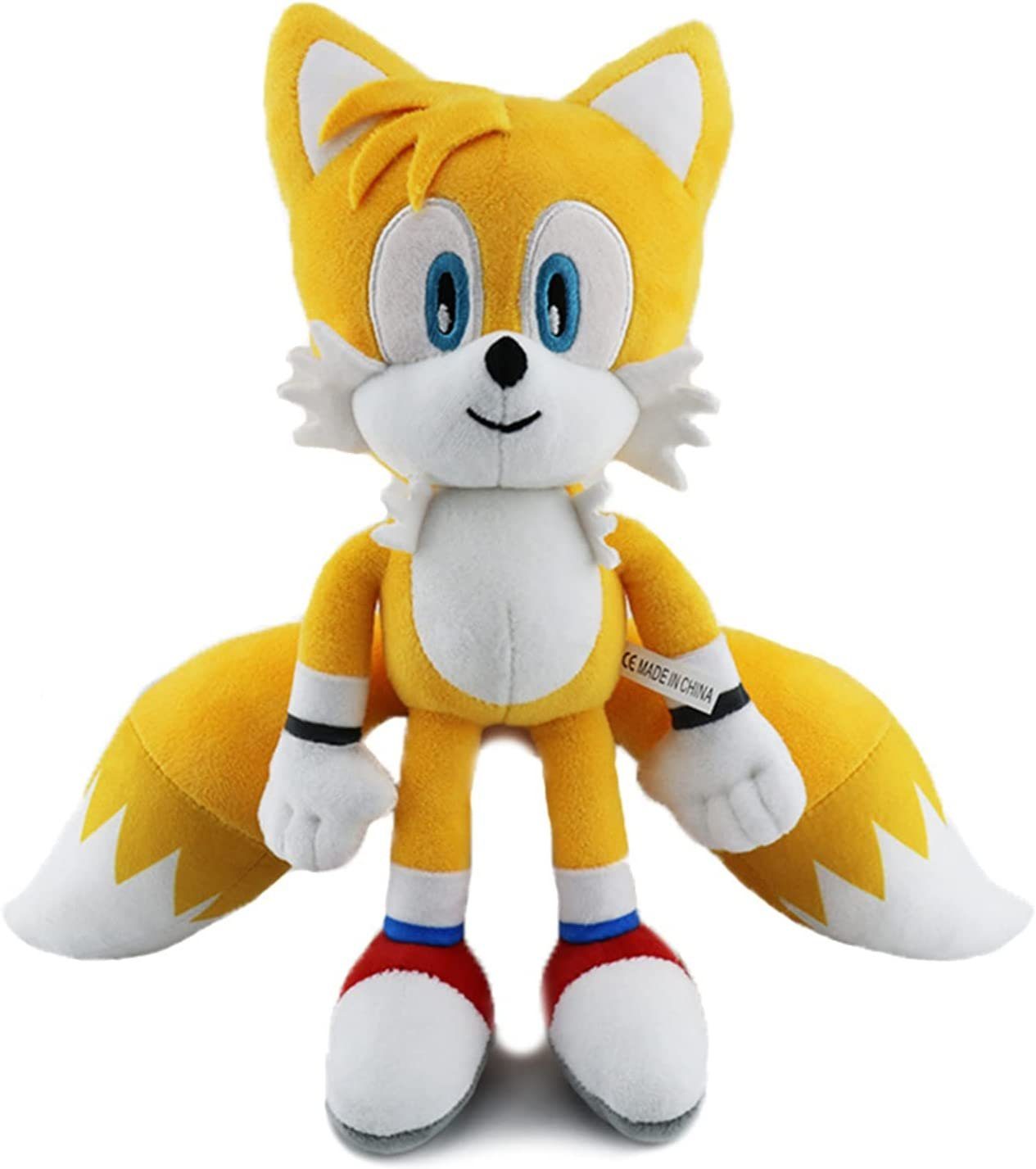 Sonic SEGA Kuscheltier Sonic The Hedgehog gelb SEGA Sonic Plüschtier 30cm Sonic Kuscheltier (1-St), Super weicher Plüsch Stofftier Kuscheltier für Kinder zum spielen