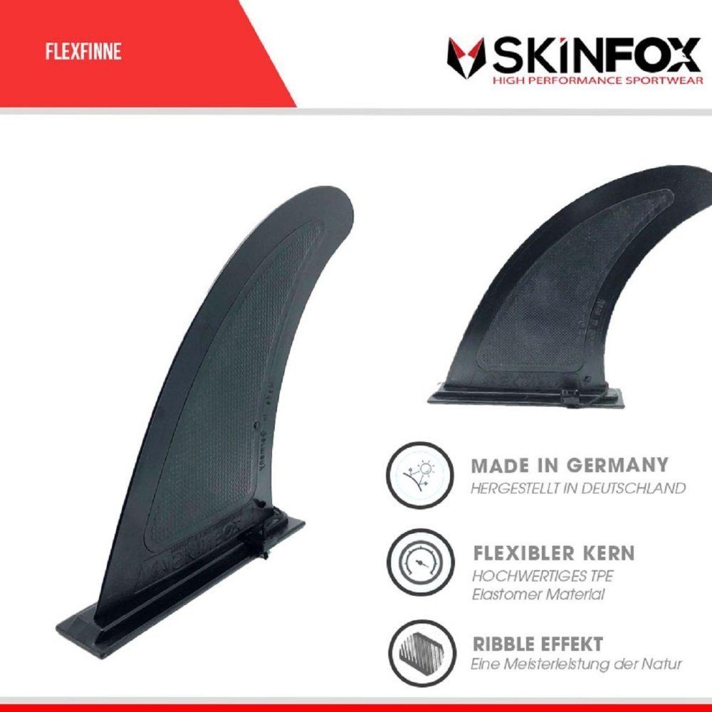 Skinfox Inflatable SUP-Board SKINFOX - GERMANY in Flex SUP MADE Finne MarineBlue Slide-Inn-Finne
