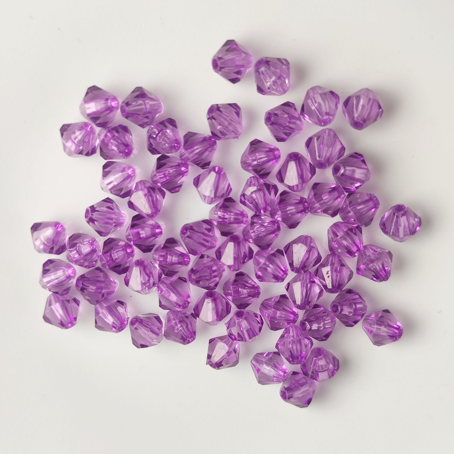 Kopper-24 Ремесленные бусы Doppelkegel Bicone 80 Stück Acryl Бисер Kristall Lose Бисер mit Loch