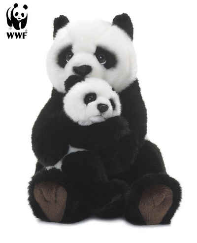 WWF Kuscheltier Plüschtier Pandamutter mit Baby (28cm)