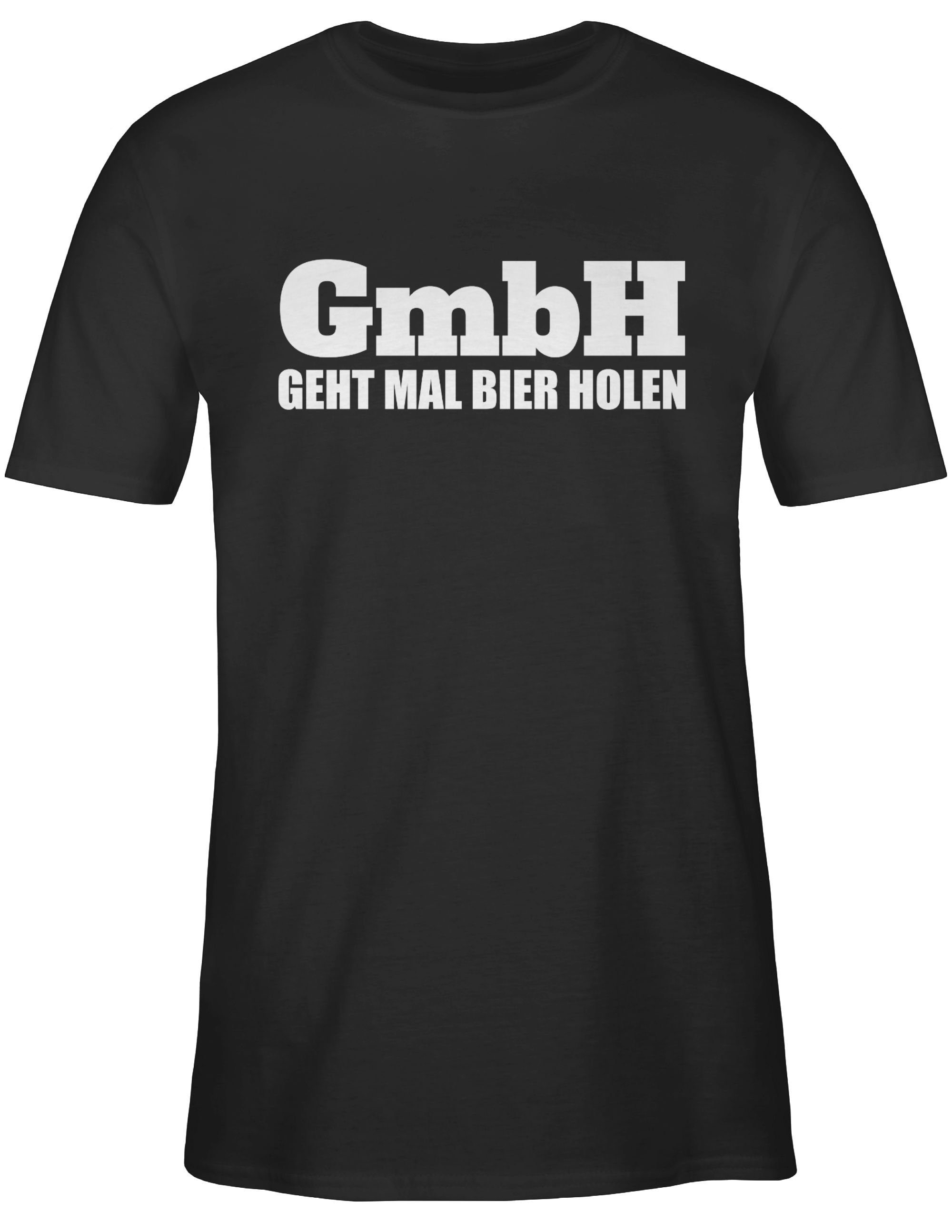 GmbH - Geht T-Shirt Sprüche 1 mit Shirtracer Schwarz mal Bier Statement Spruch holen