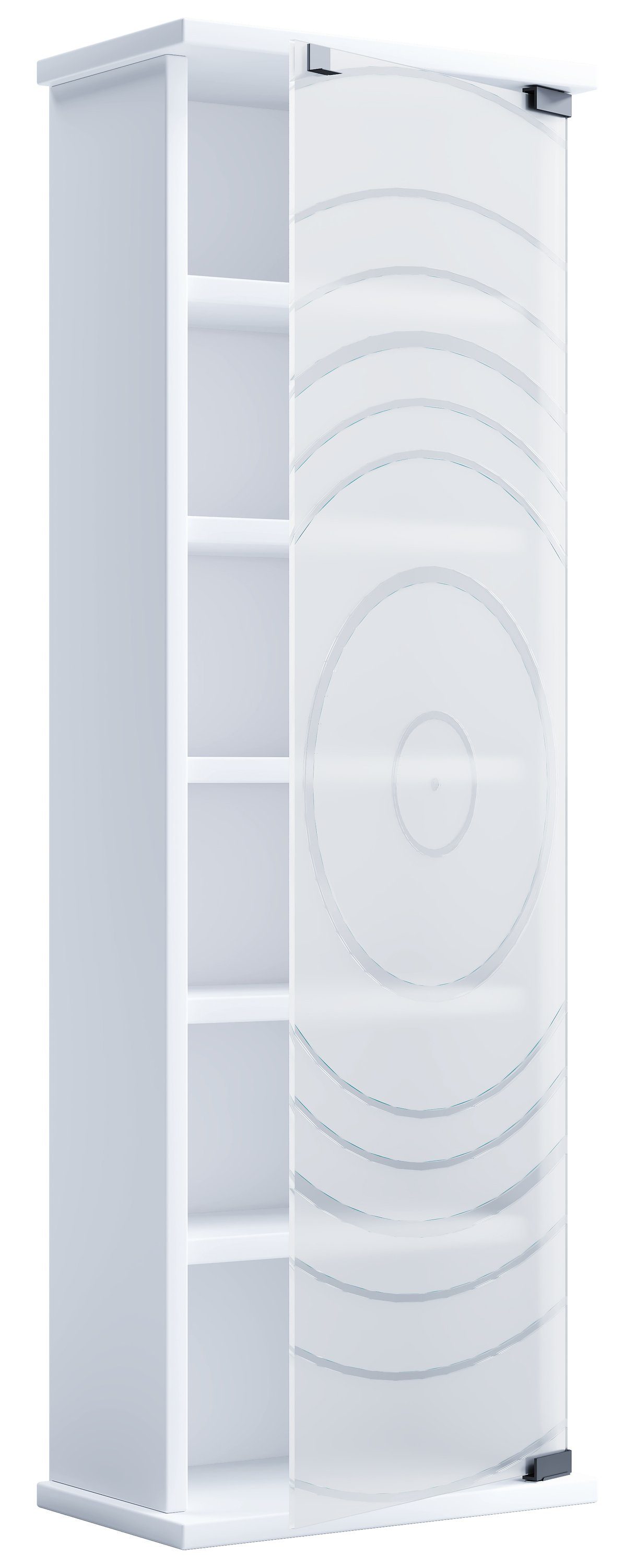 VCM CD-Regal Holz CD DVD Stand Regal Schrank Glastür Tilano M günstig online kaufen