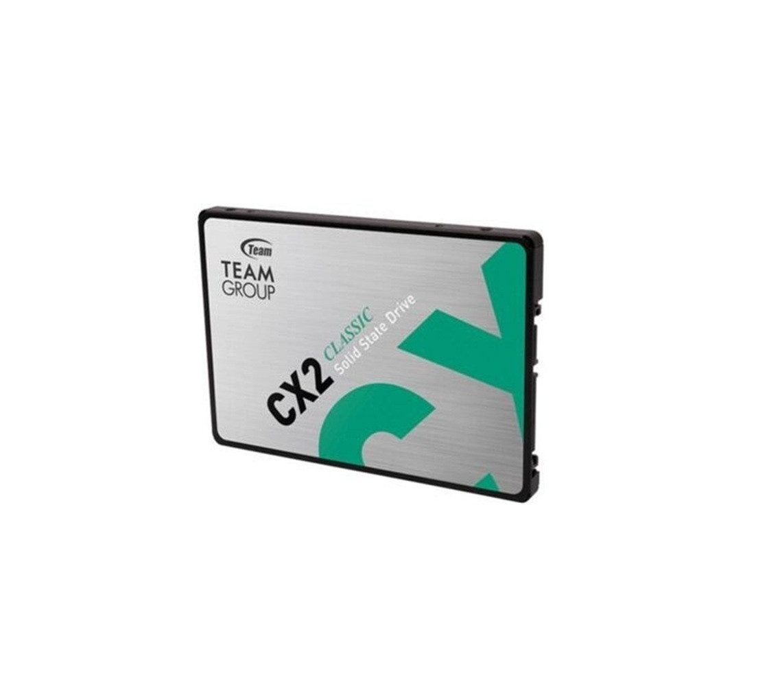Teamgroup CX2 2TB interne SSD (2 TB) 2,5 Zoll" 540 MB/S Lesegeschwindigkeit, 490 MB/S Schreibgeschwindigkeit