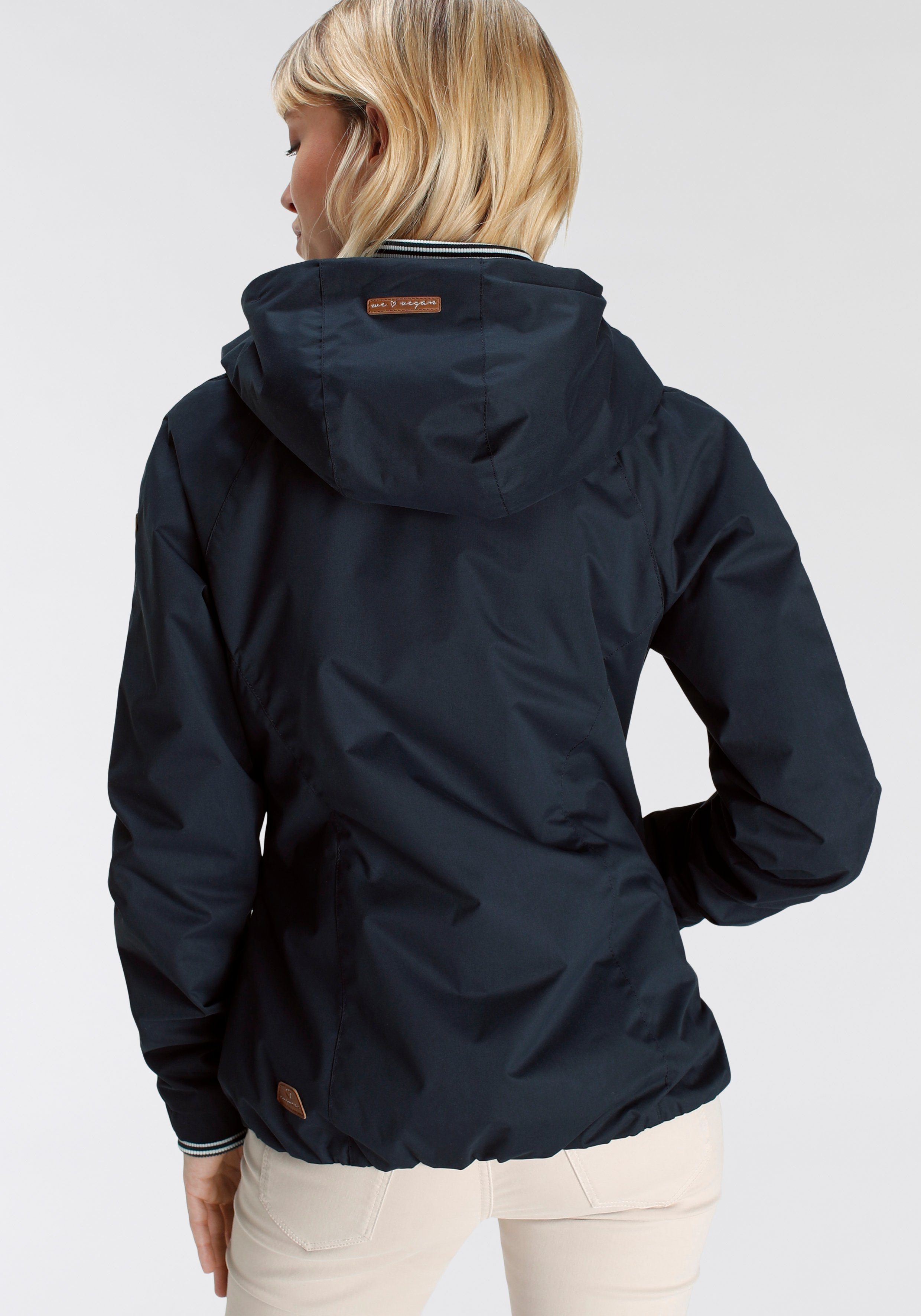 UNI Übergangsjacke trendige Kapuze navy O mit Outdoorjacke DIZZIE Ragwear