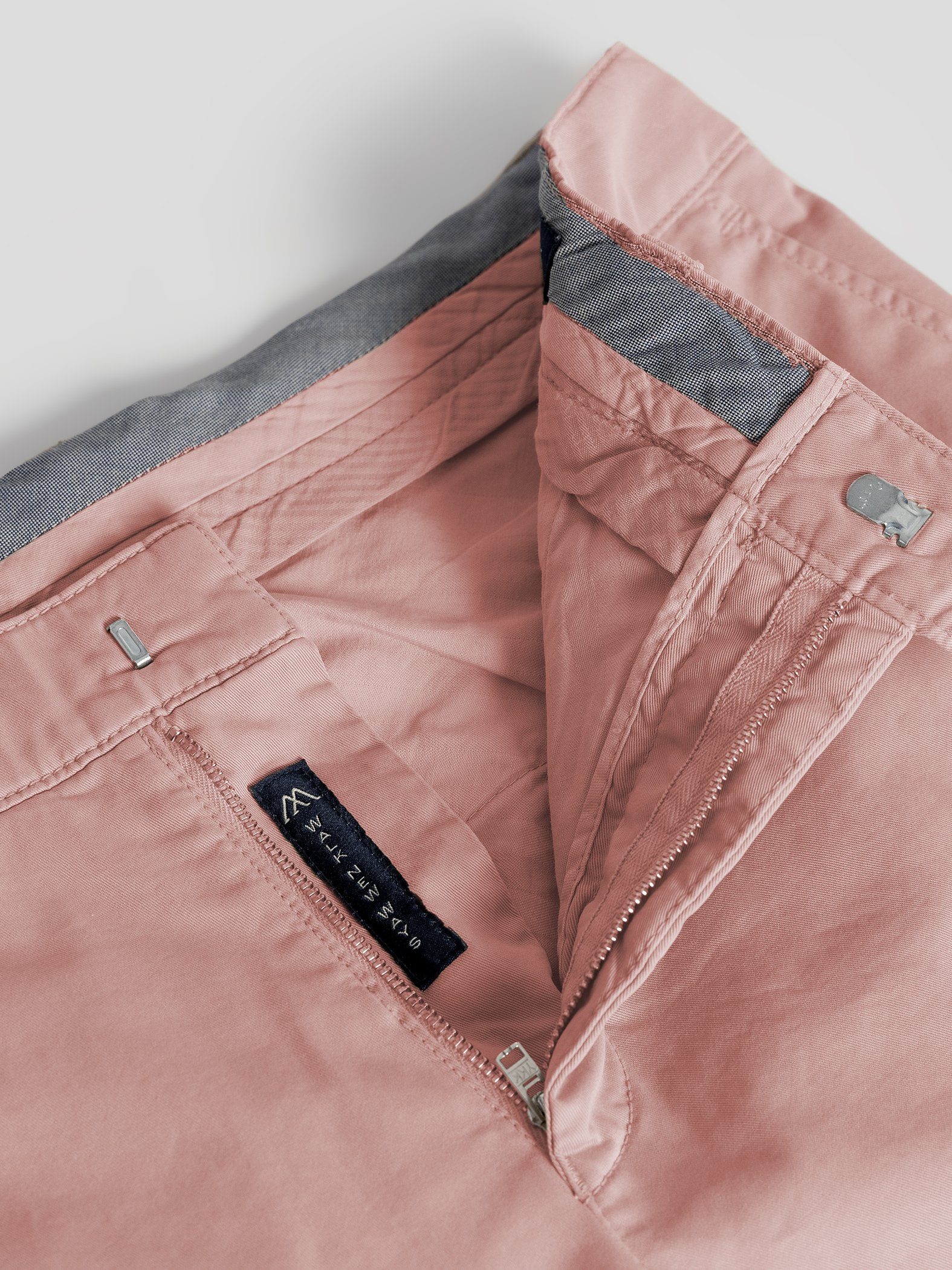 Shorts Bund, GOTS-zertifiziert rosa elastischem TwoMates Shorts mit Farbauswahl,