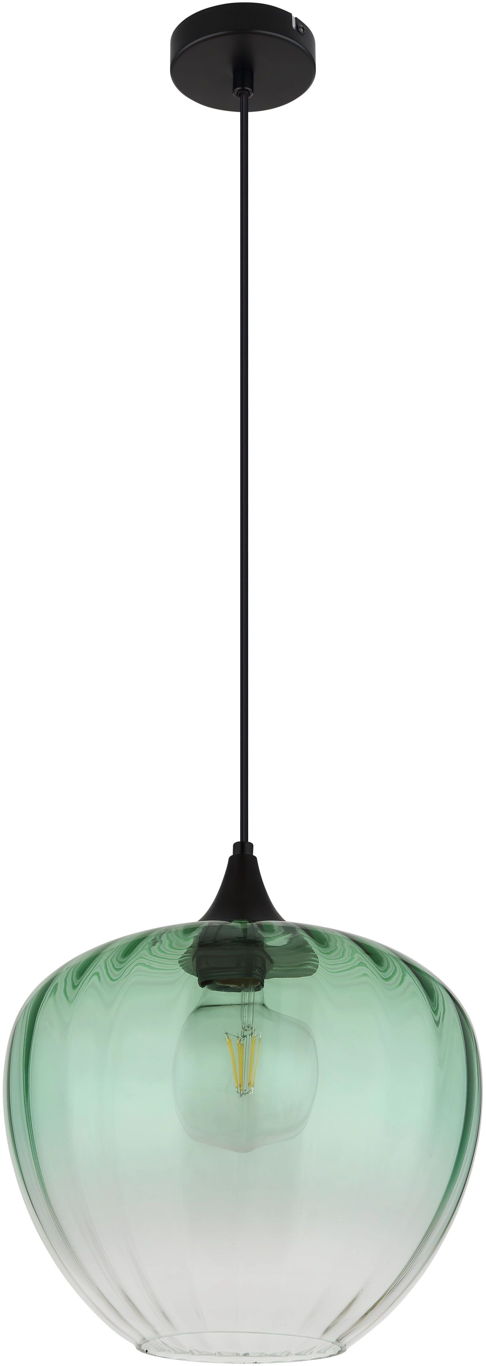 GLOBO LIGHTING Pendelleuchte SANDER, ohne Leuchtmittel, Gläser, Hängeleuchte, Wohnzimmer, Esstisch