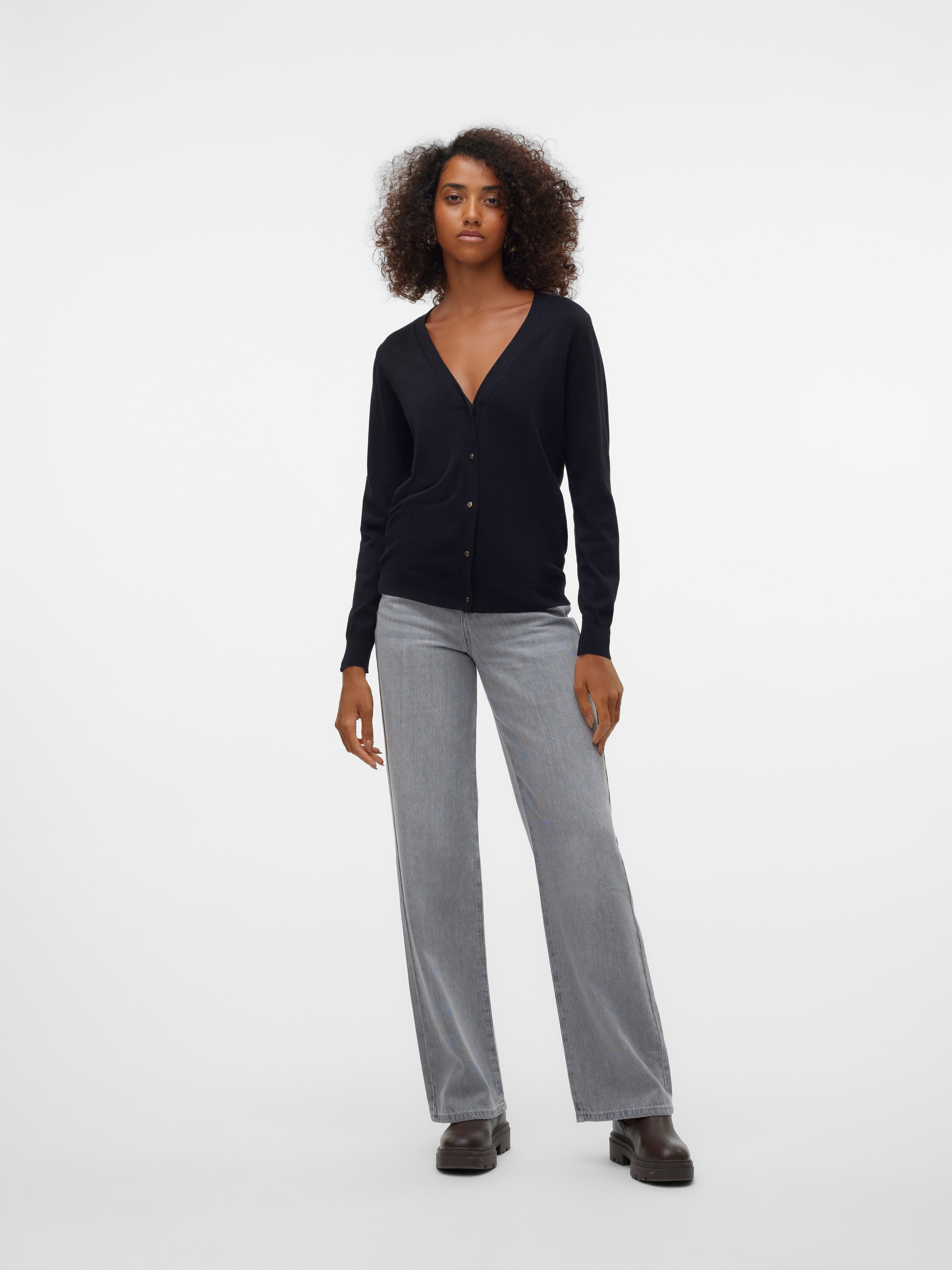 Vero Moda Strickjacke VMSILJE LS V-NECK CARDIGAN GA NOOS