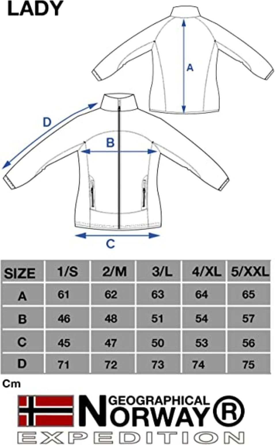 Geographical Norway Fleecejacke Warme Übergangsjacke Uplenco (1-St) bequeme günstig online kaufen