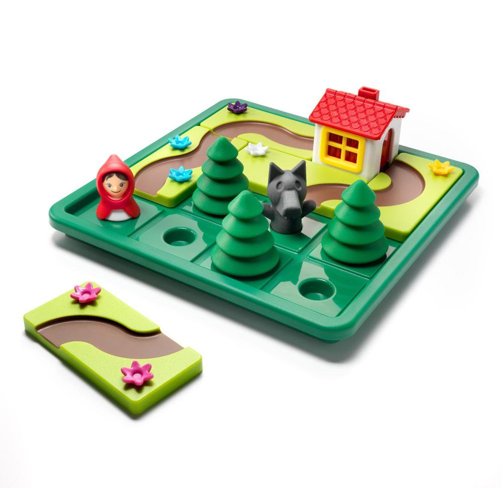 Smart Games Spiel Rotkäppchen Deluxe, Märchenspiel, mit Märchen-Bilderbuch