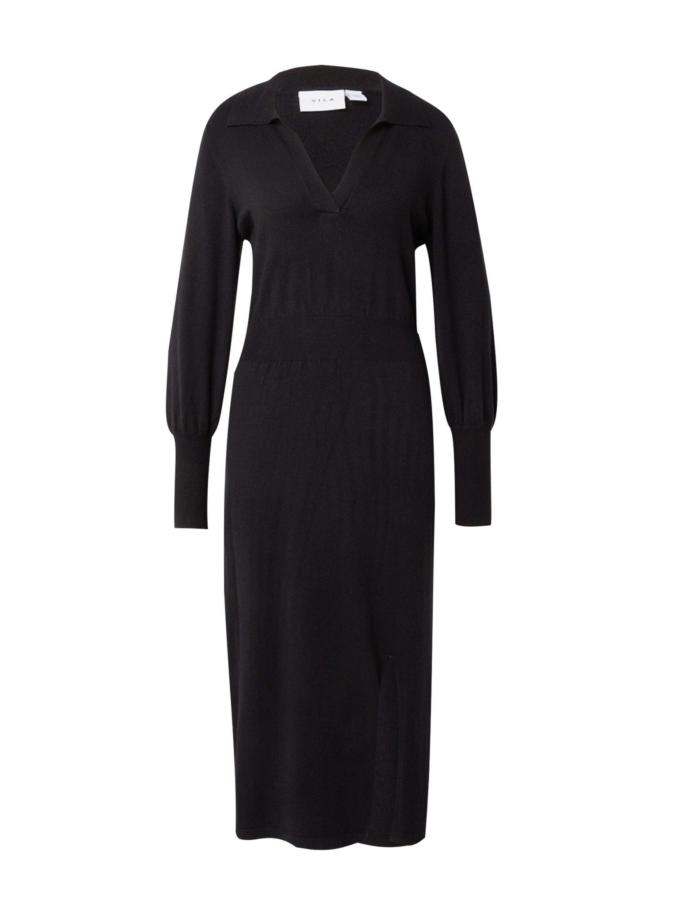 Vila Midikleid Comfy (1-tlg) Drapiert/gerafft