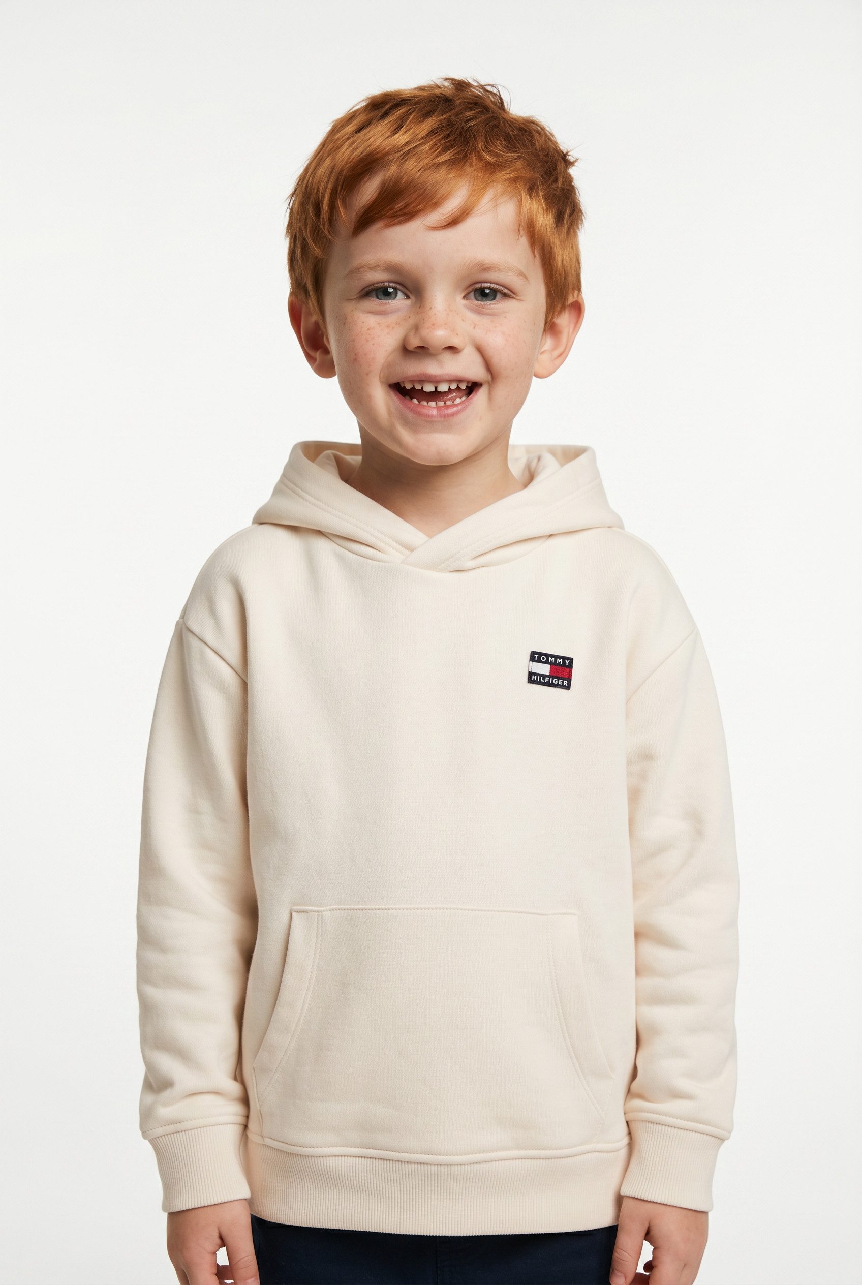 Tommy Hilfiger Kapuzensweatshirt Kängurutasche, reine Baumwolle, Kinder bis 16 Jahre