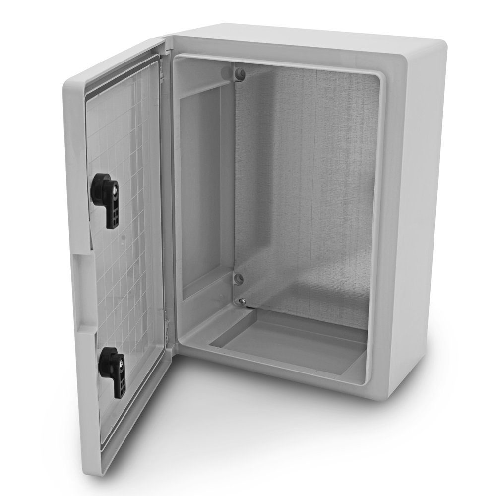 ARLI Schaltschrank Industriegehäuse verzinkter Montageplatte Steckdosenverteiler (Montageplatte, Verriegelungsschlüssel, Befestigungsmaterial, IP65), 400 x 600 x 200 mm / schlagfest / halogenfrei