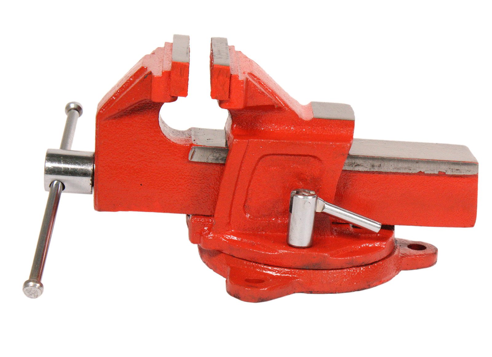 WELDINGER Schraubstock Schraubstock eco 80 mm Backenbreite 360° drehbar Stahl geschmiedet, 1-St., 80 mm, 360° drehbar, integrierter Ambossfläche