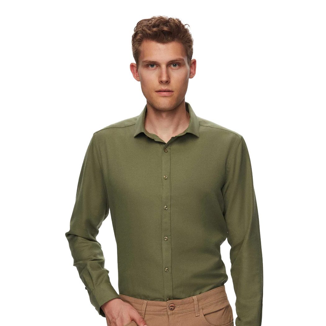 D'S DAMAT Langarmhemd Twn Slim Fit günstig online kaufen