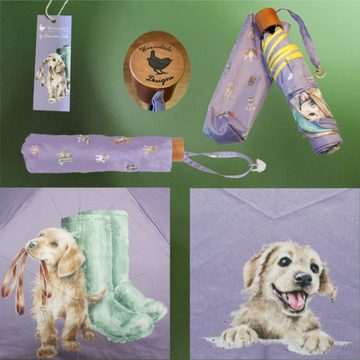 Wrendale Taschenregenschirm Wrendale Designs Taschen-Regenschirm Hunde-Wetter