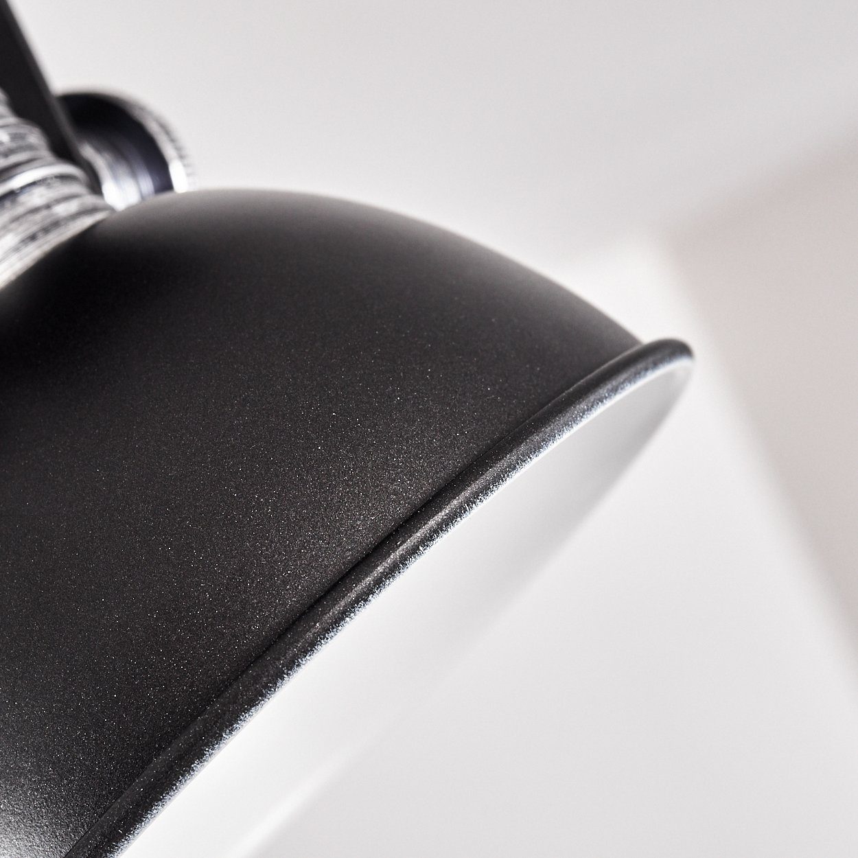 Metall Retro-Design Lampenschirm Deckenleuchte in Spot dreh-/schwenkbar, im Leuchtmittel, ohne Kelvin, aus 2xGU10, dimmbare 2200 Deckenlampe Schwarz/Weiß, hofstein »Varsi«