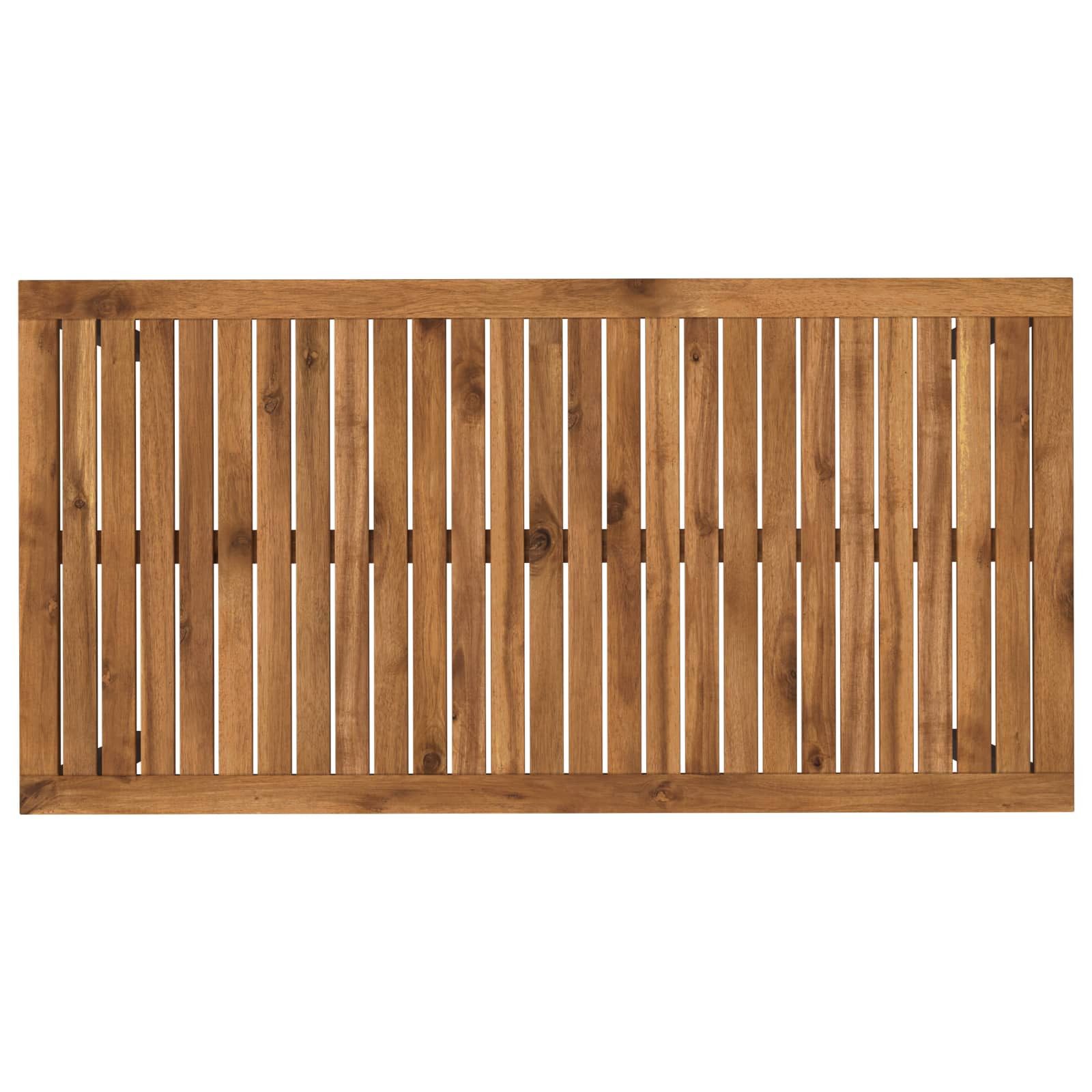 vidaXL Gartentisch Gartentisch Natürlich und Schwarz 108,5 x 55 x 75 cm (1-St) – Bild 5 von 5
