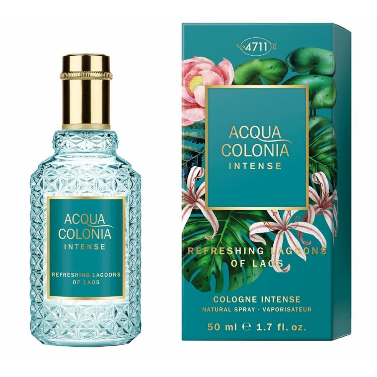 4711 Acqua Colonia Eau de Cologne Refreshing Lagoons of Laos EdC Nat. Spray, Unisex Duft, AQUATISCH - GRÜN
