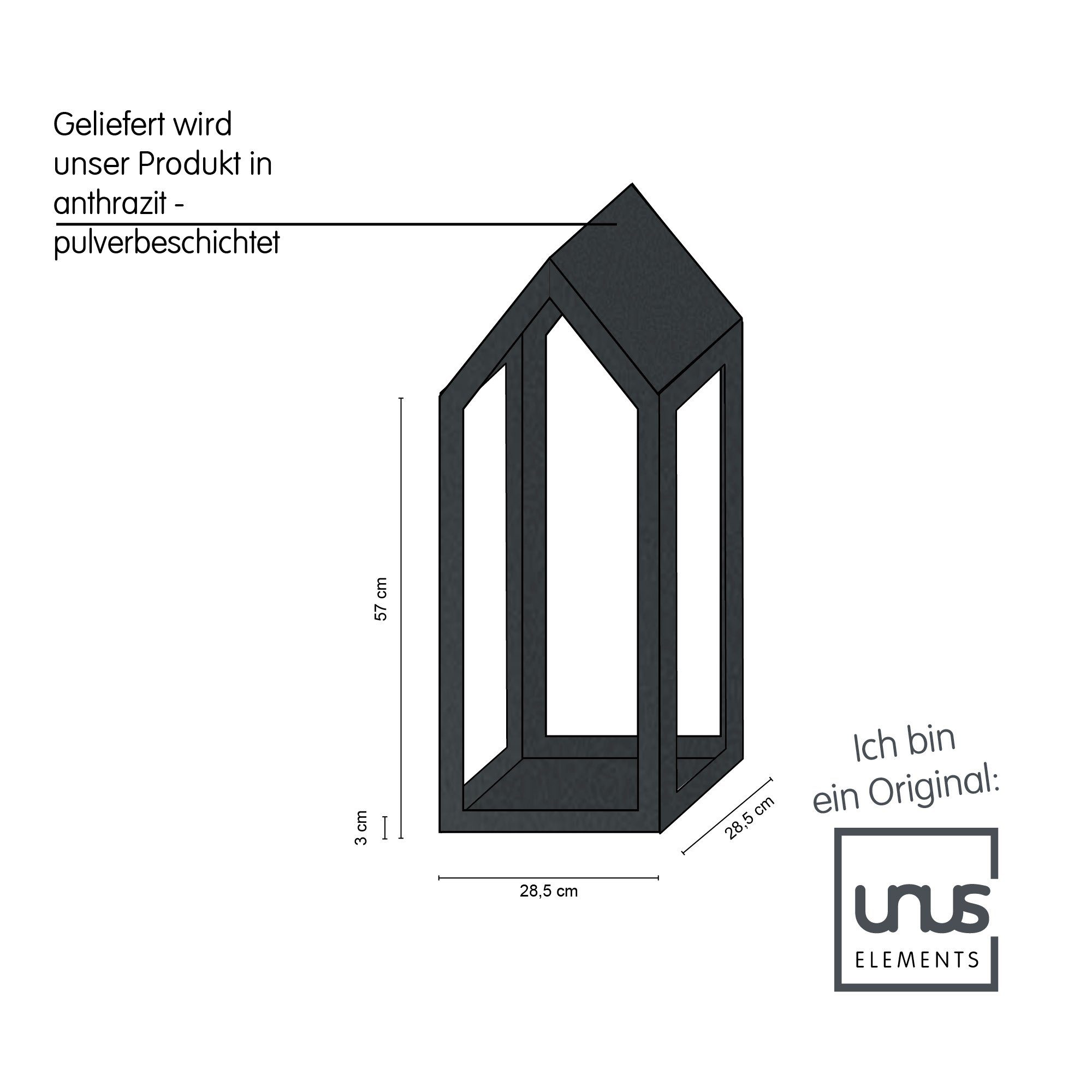 Thumbnail - UNUS ELEMENTS Gartenzaun Laterne, (1-St)
