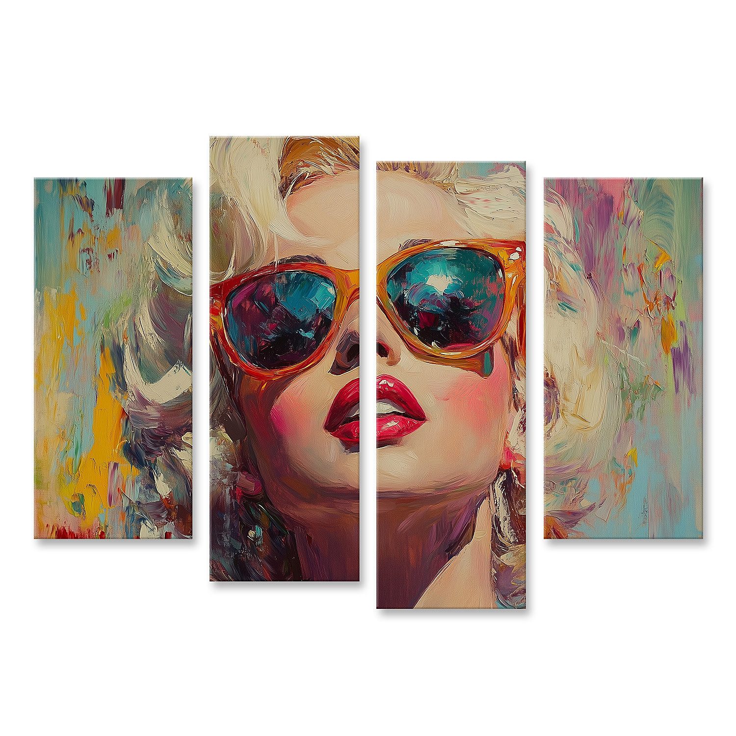 islandburner Leinwandbild, Marilyn Monroe pop Art