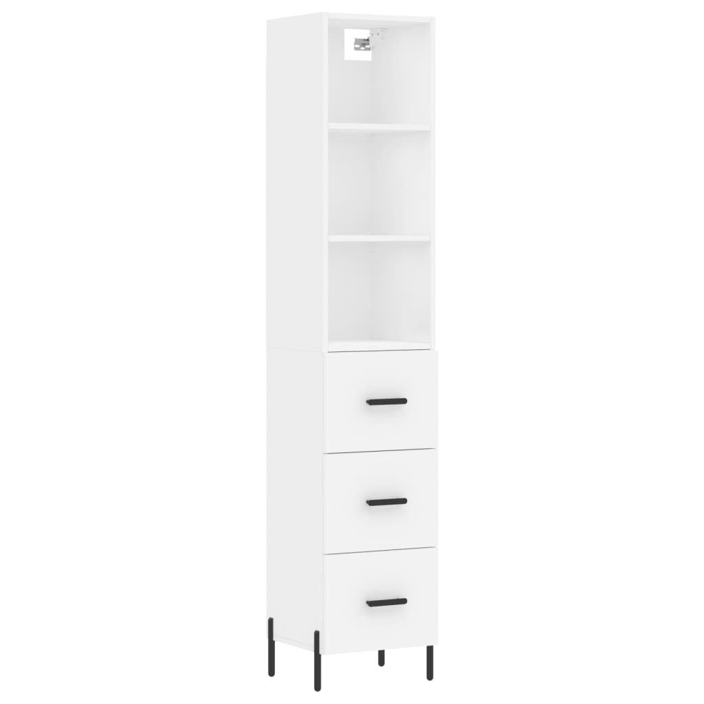 vidaXL Kleiderschrank Highboard Weiß 34,5x34x180 cm Holzwerkstoff günstig online kaufen