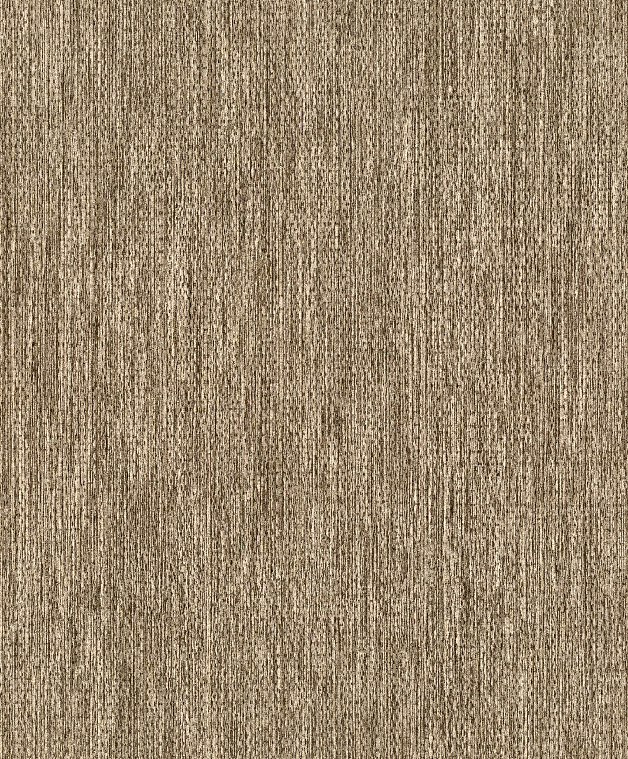 Rasch Vliestapete mit Naturfaser-Optik in Braun mit feinem Schimmer - Noble Zen, strukturiert, uni, unifarben mit Farbeinsatz, Strukturmuster, naturalistisch, Ton-in-Ton, (1 St), Weboptik