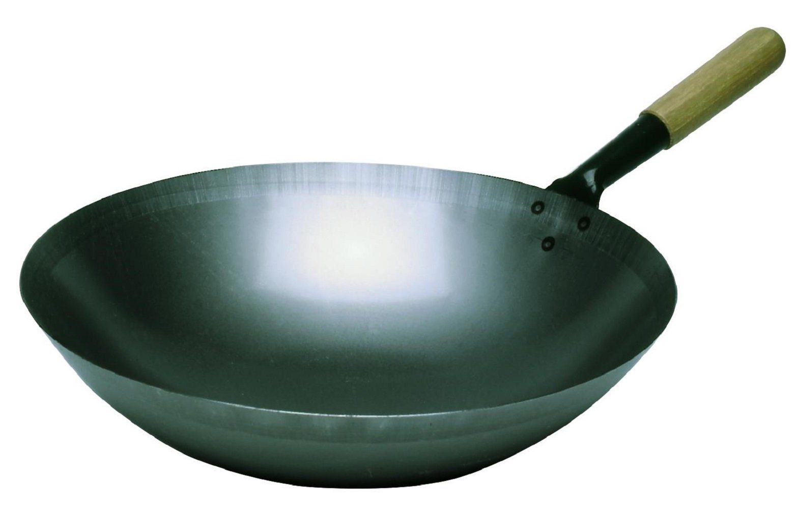 Bartscher Wok Wokpfanne Stahl, Ø 360 mm, 5 Liter, Boden rund, A105960