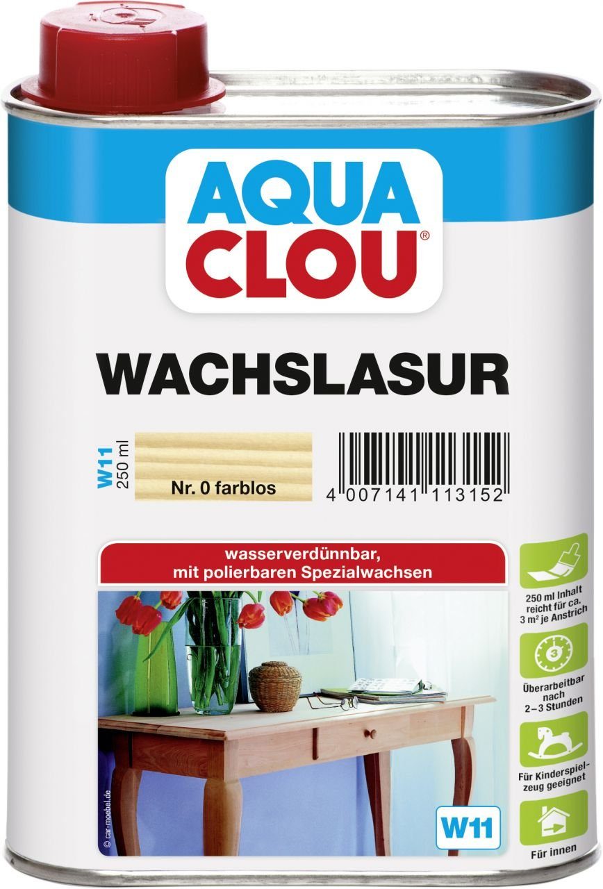 Aqua Clou Lasur Aqua Clou Wachslasur 250 ml farblos