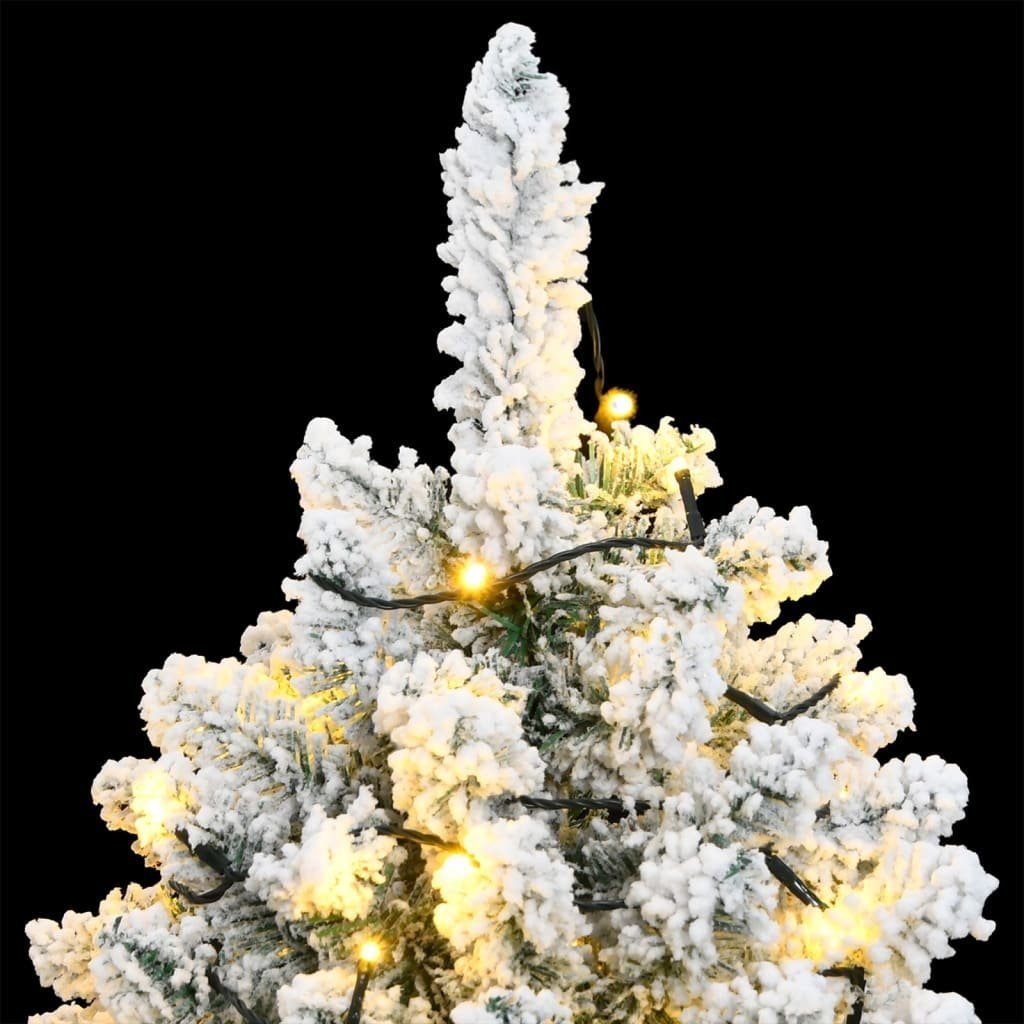 TOP! Künstlicher Weihnachtsbaum Klappbar 150 LEDs Beschneit 150 cm PC