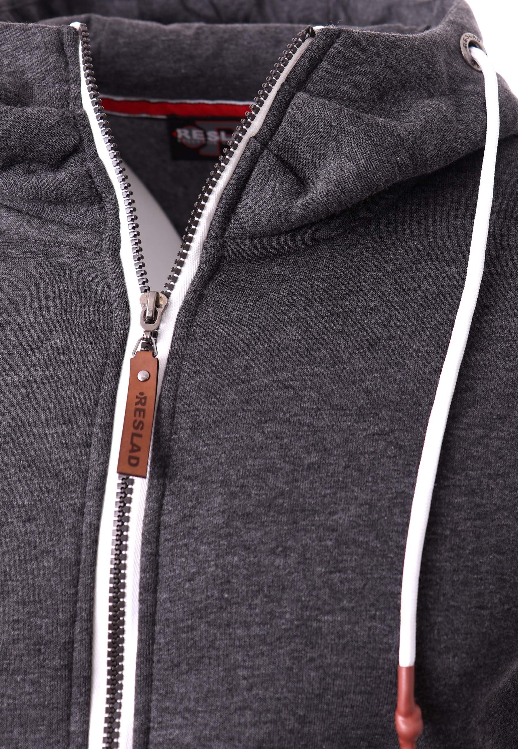 Reslad Sweatjacke Reslad Sweatjacke Zipper RS-1006 (1-tlg) Winter-Pullover Kapuzenpullover Sweater Hoodie Pulli Sweatshirt