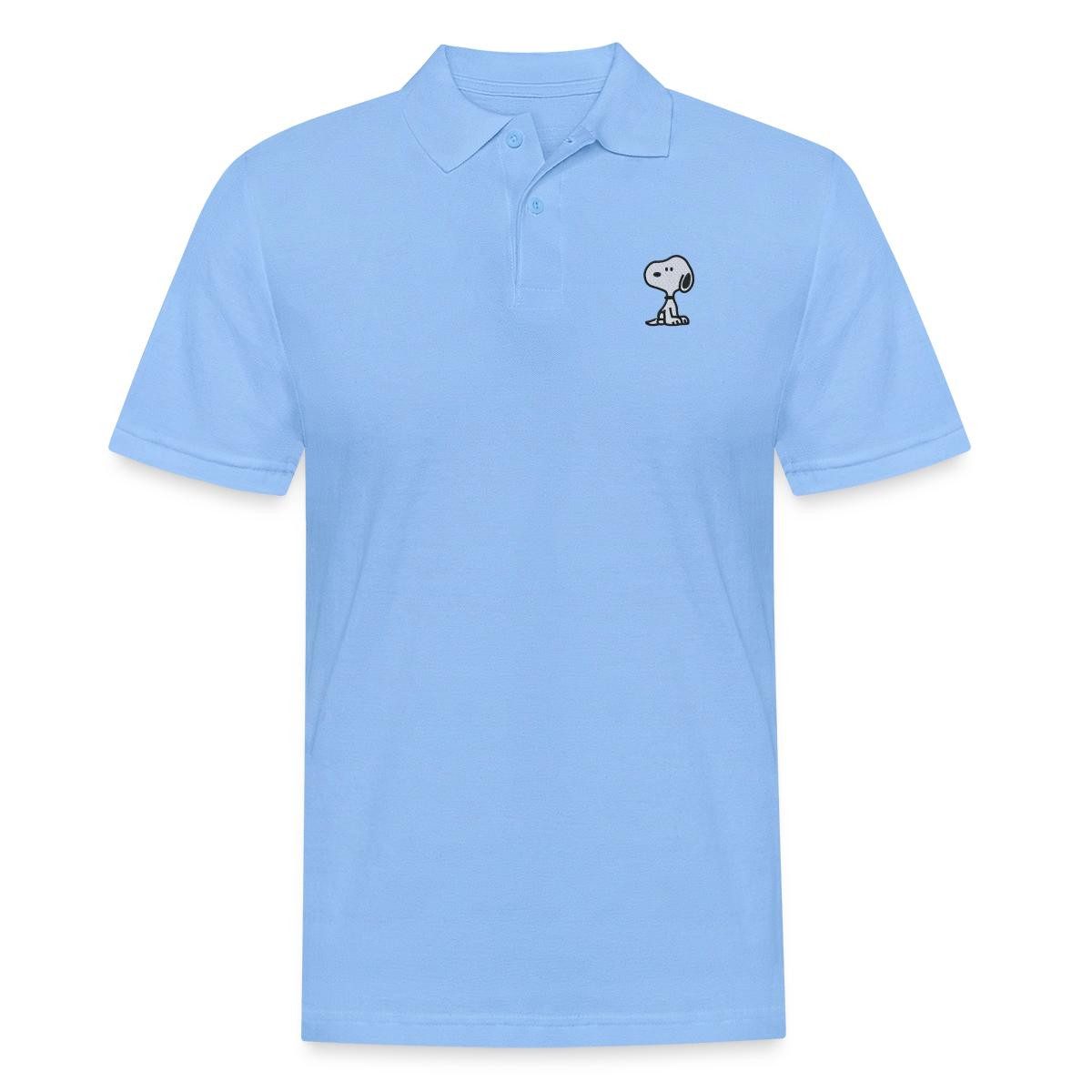 Spreadshirt Poloshirt Peanuts Snoopy Stick Niedlich Herren Poloshirt (1-tlg)