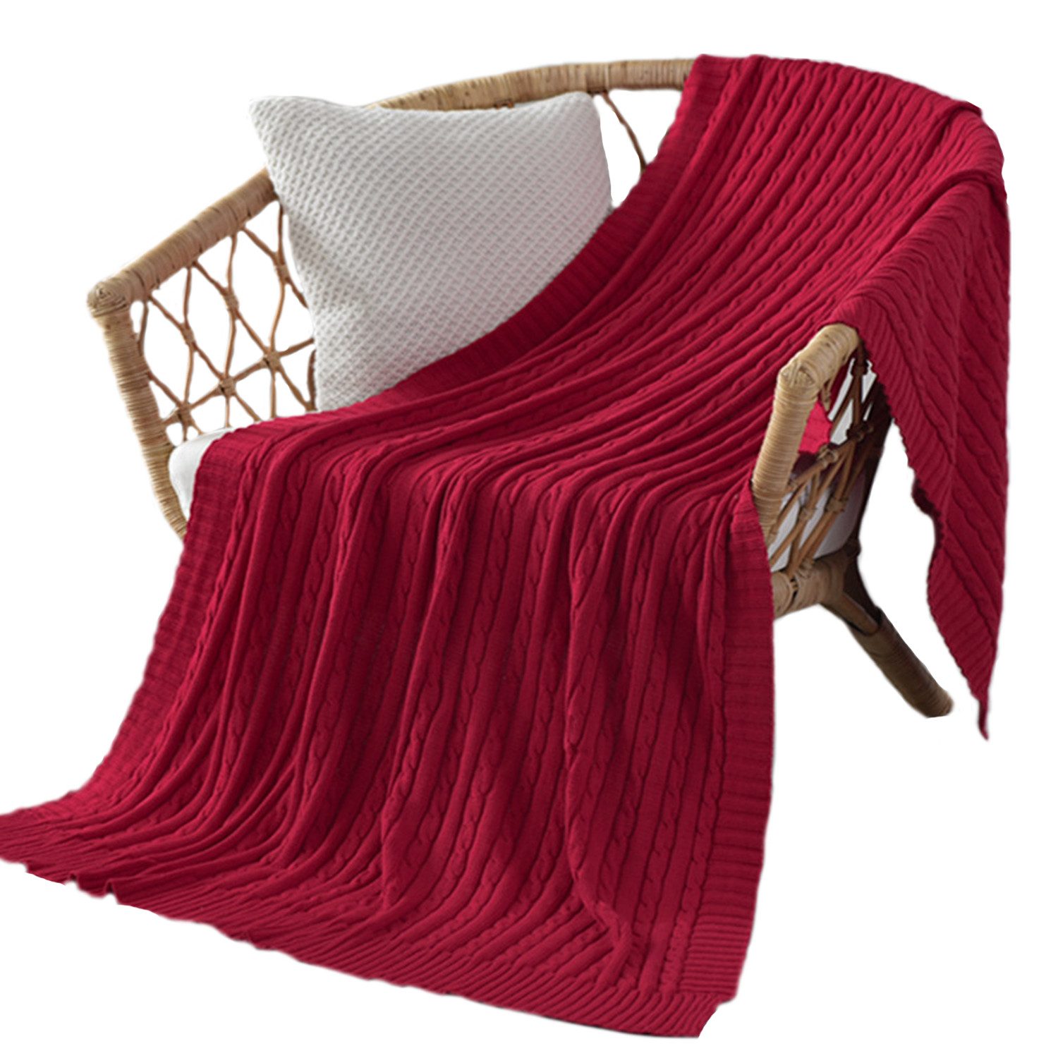 Einschlagdecke Weiche gestrickte Wolldecke, Sofadecke, Schlafdecke, günstig online kaufen