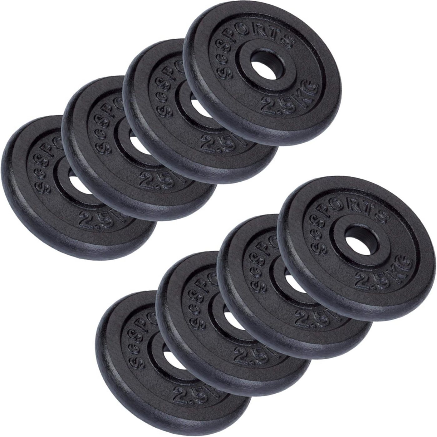ScSPORTS® Hantelscheibe, 20 kg, (8-tlg)