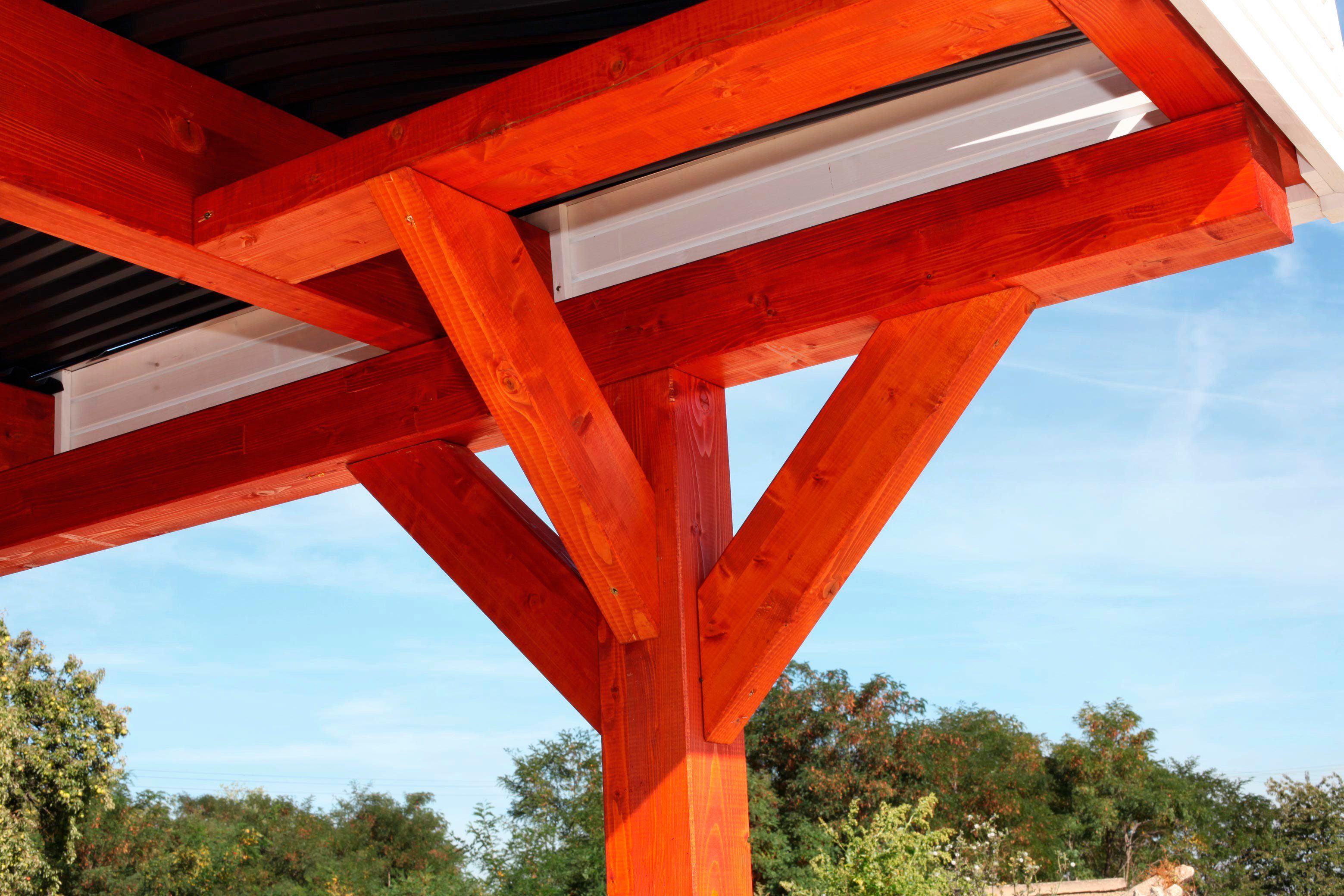 Skanholz Doppelcarport Spessart, BxT: 611x604 cm, 220 cm Einfahrtshöhe