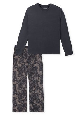 Schiesser Pyjama Selected Premium (Set, 2 tlg) Schlafanzug - Atmungsaktiv - Set aus Langarm-Shirt und langer Hose