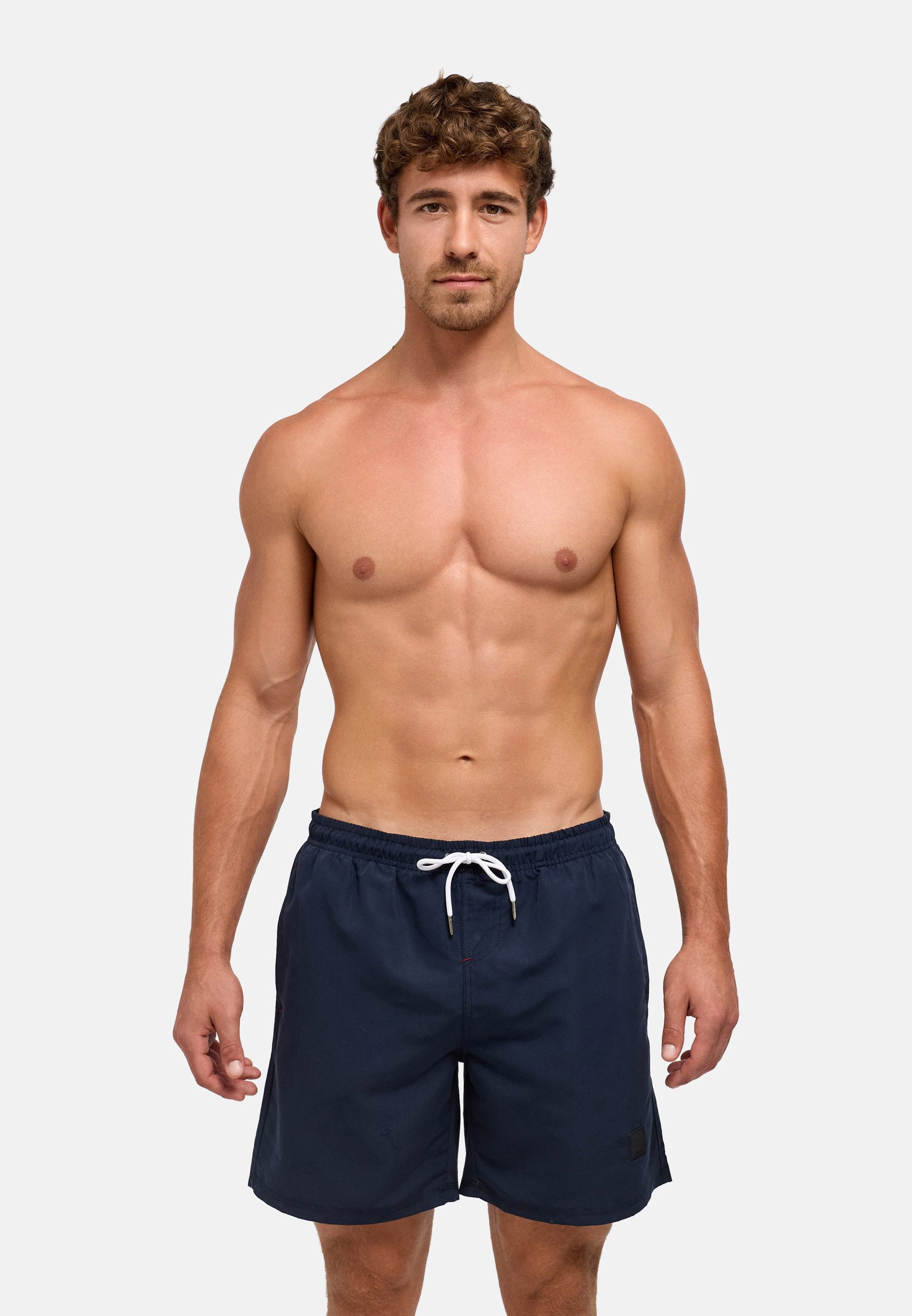 INDICODE Badeshorts Herren Ferguson Schwimmshorts Männer mit elastischem Bund und Kordelzug