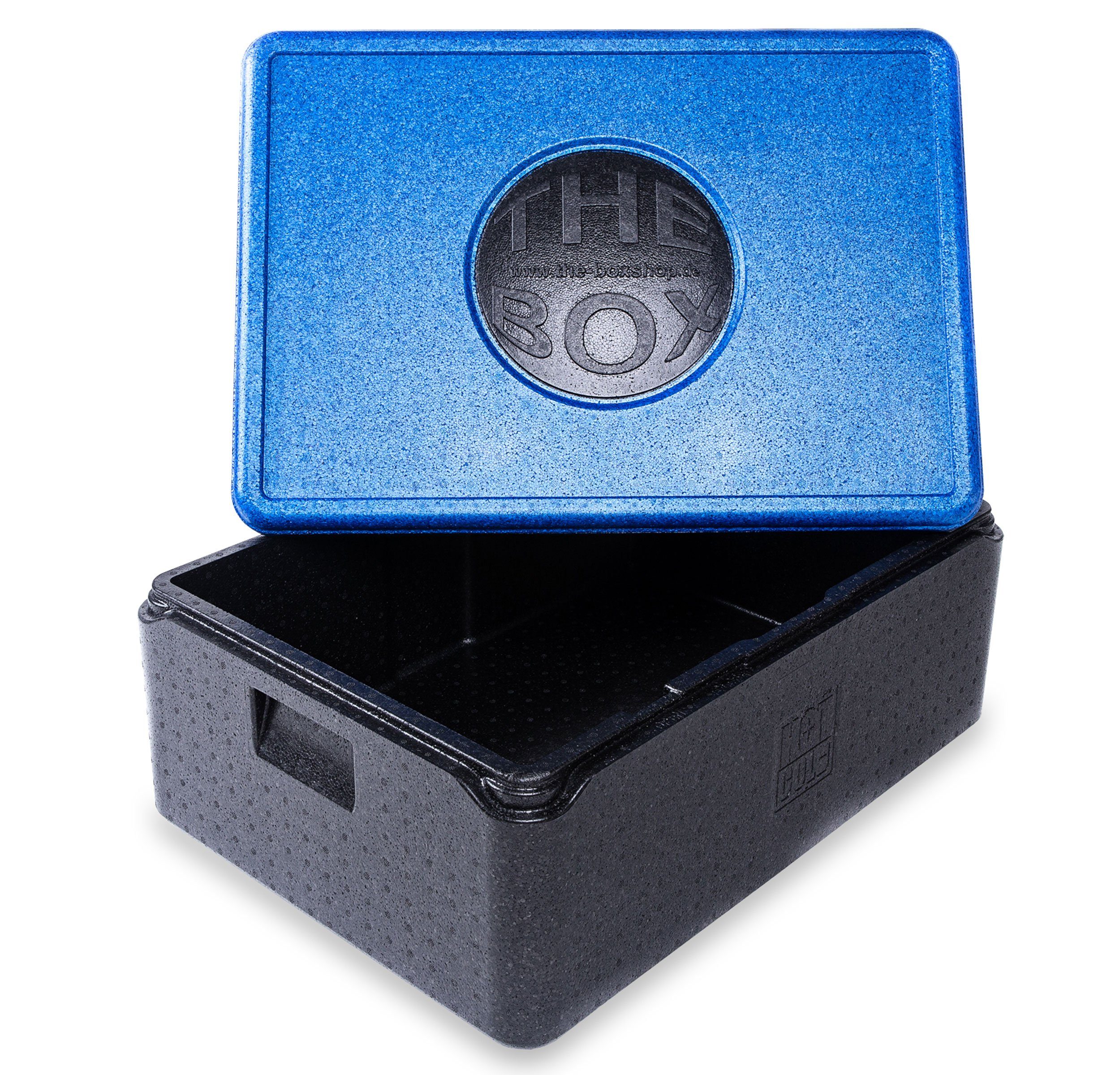 20cm Thermobox Deckel 68,5x48,5x26,5cm Universal Box 53l Blau Climapor Kühlbox mittel Nutzhöhe The