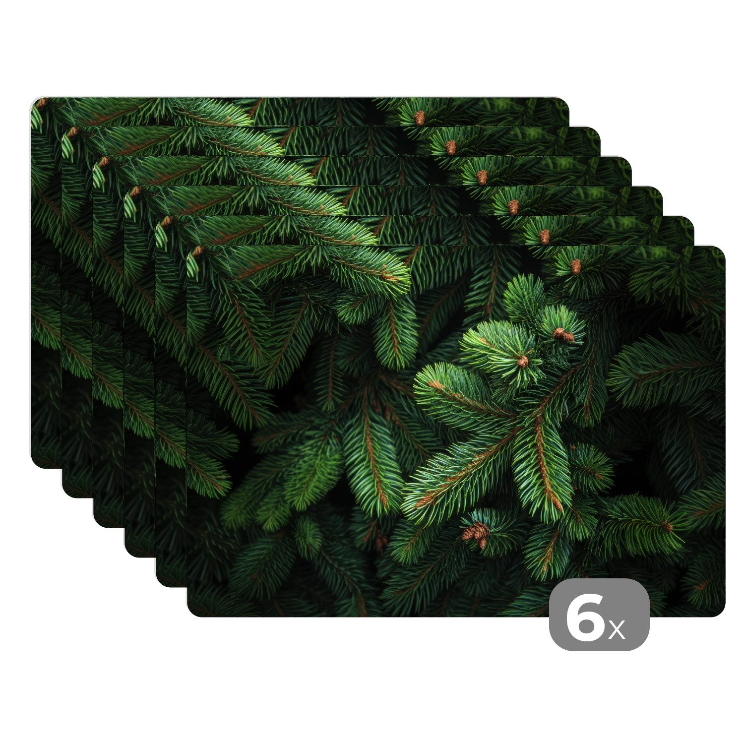 MuchoWow Platzset Fichtenzweige - Knospen - günstig online kaufen