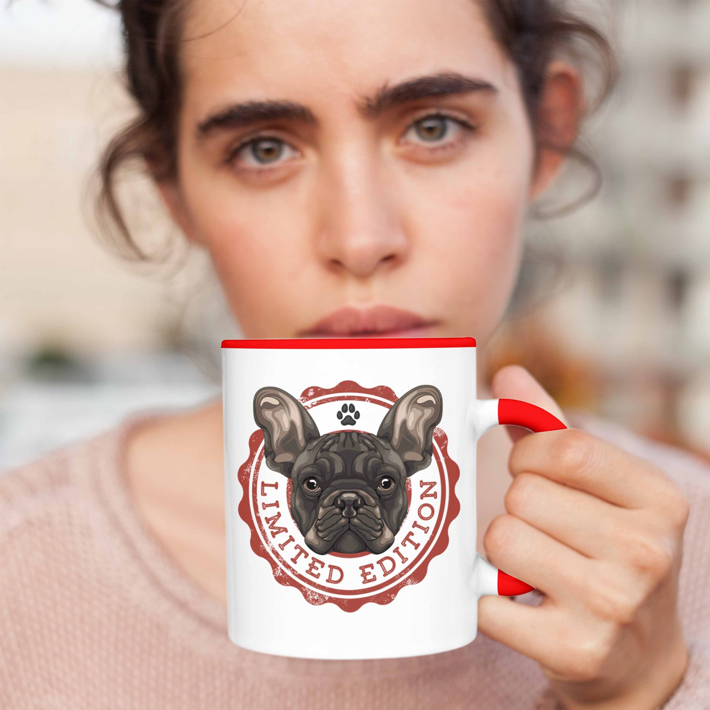 Trendation Tasse Boxer Hunde Tasse Hundebesitzerin Boxer Frauchen Geschenk Rot Herrchen Ges