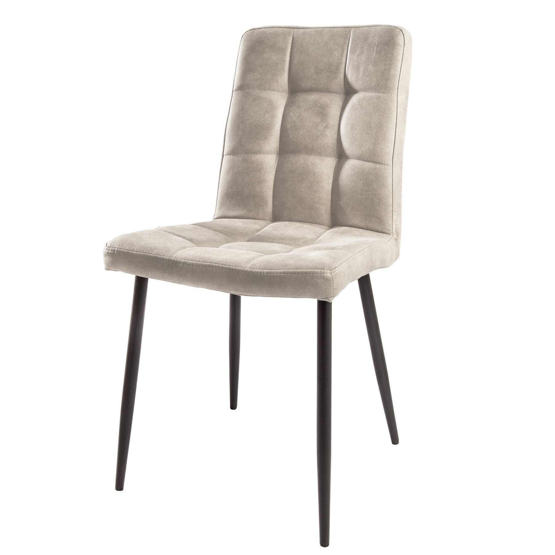 riess-ambiente Polsterstuhl MODENA stone grau / schwarz (Einzelartikel, 1 S günstig online kaufen