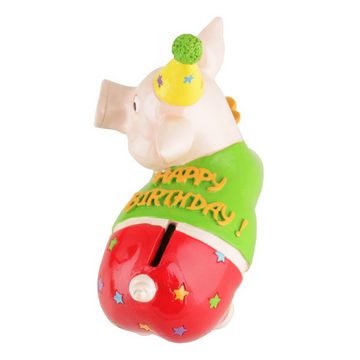 Giftcompany Spardose Gift-Company Geburtstags-Spar-Schweini HAPPY BIRTHDAY ca 18 cm H, (Stück)