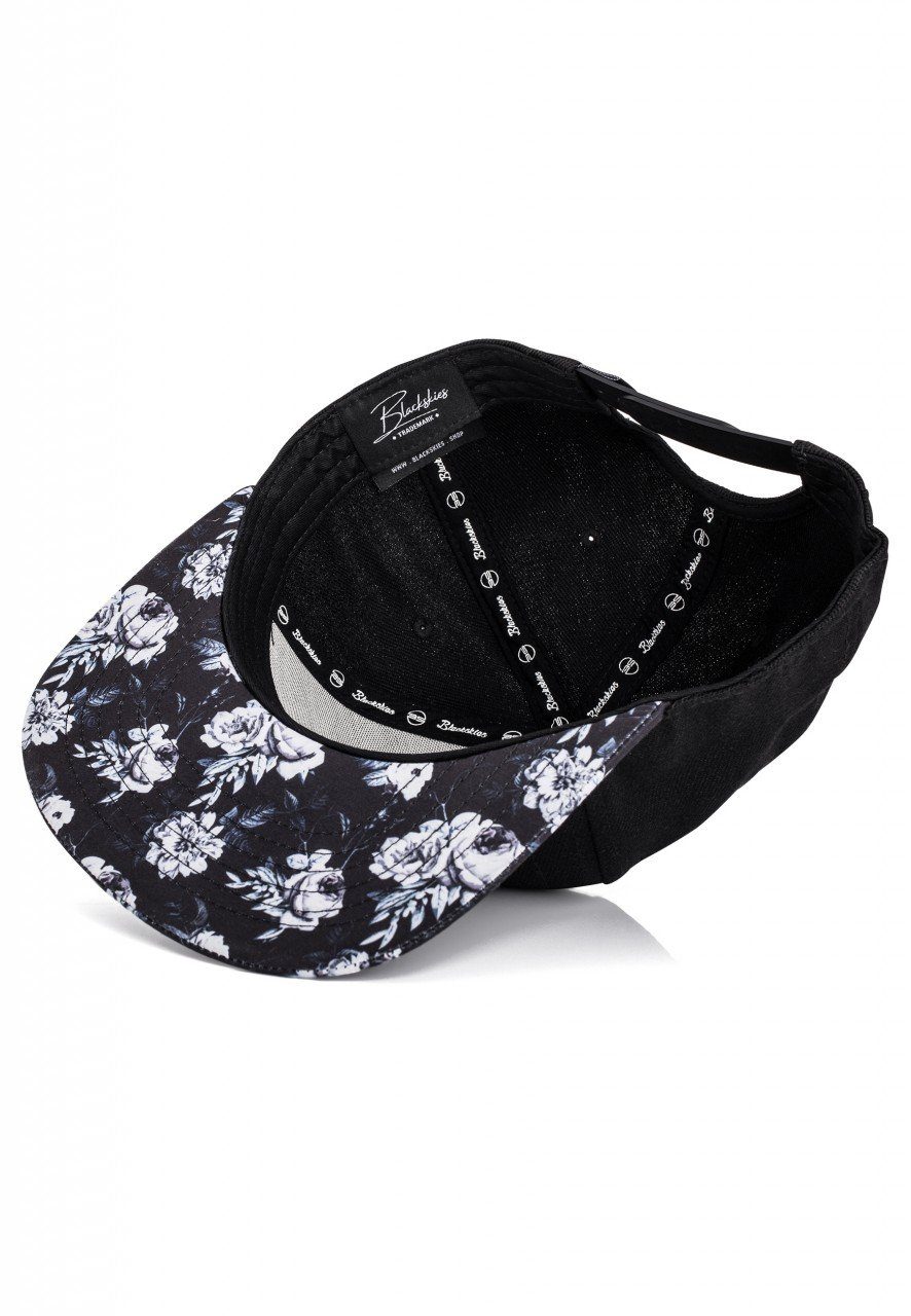 Blackskies Snapback Cap Florale - Snapback Schwarz-Floral Cap Black Beauty