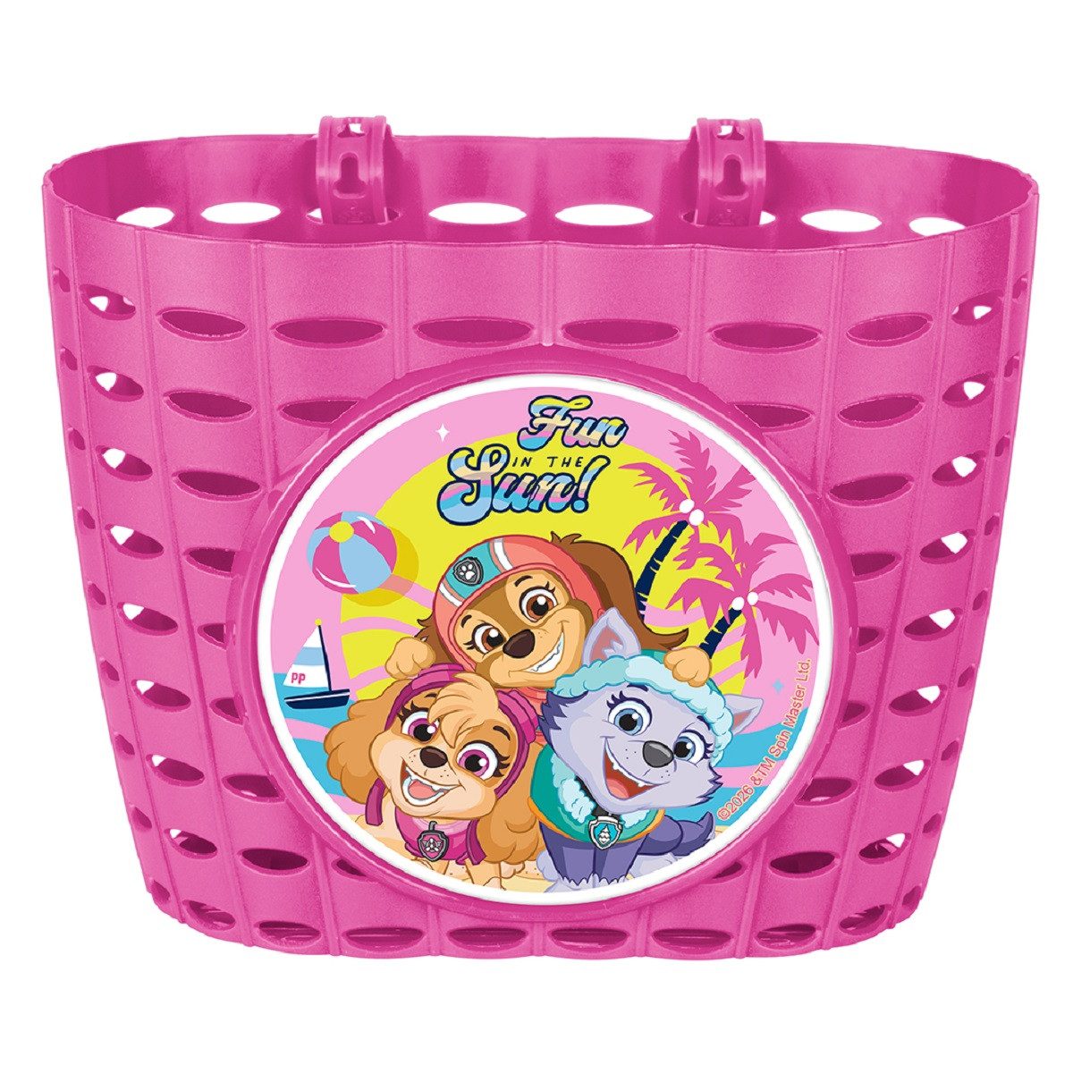 PAW PATROL Fahrradkorb Kinder Lenkerkorb Frontkorb mit Motiv für Fahrrad und Laufrad (Packung)