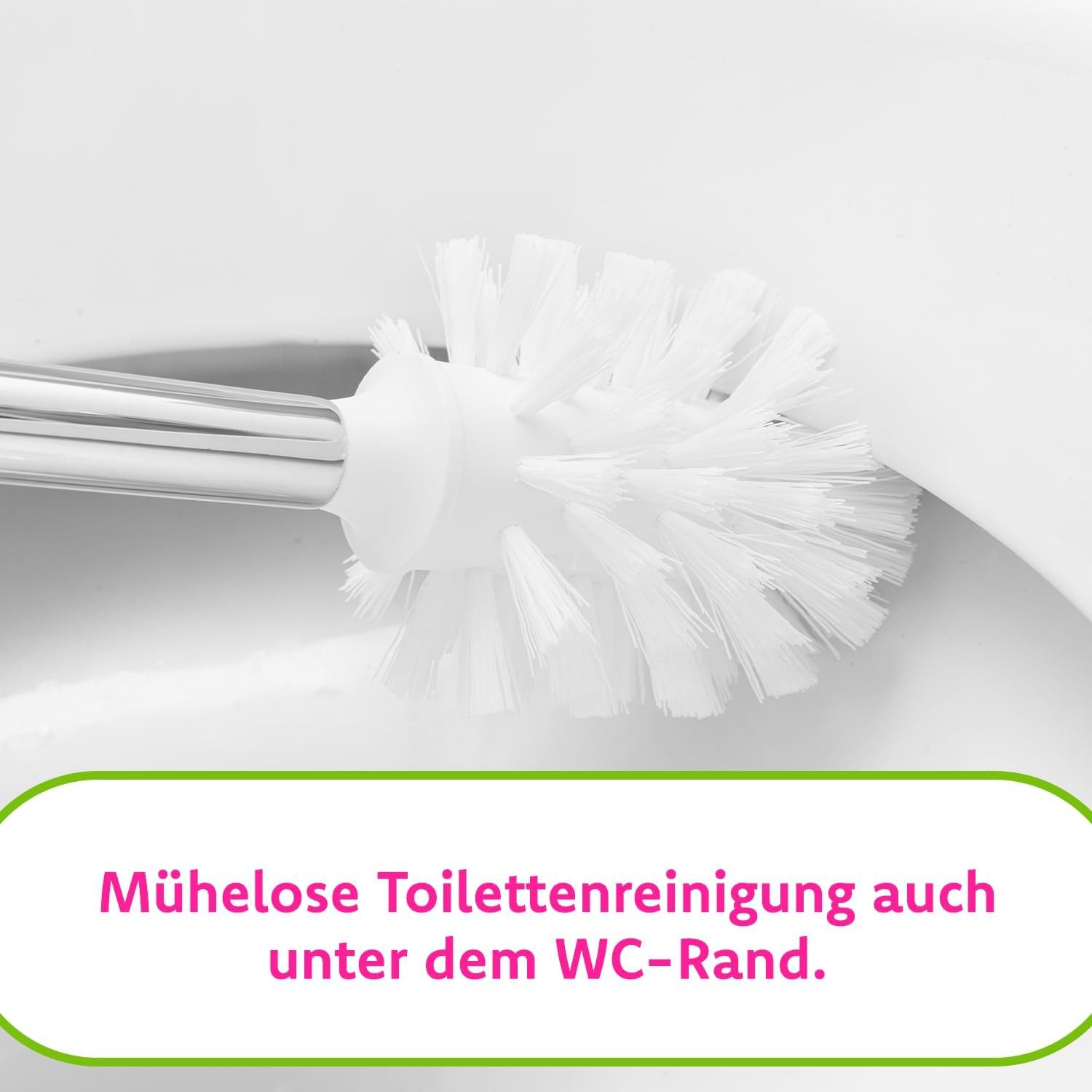 Bürstenking Reinigungsbürste passend für hansgrohe WC-Garnituren, Axor, Allegroh, Arco, Carlton, Mondaro, Uno, Terrano, Steel, Starck, (2 Stück)