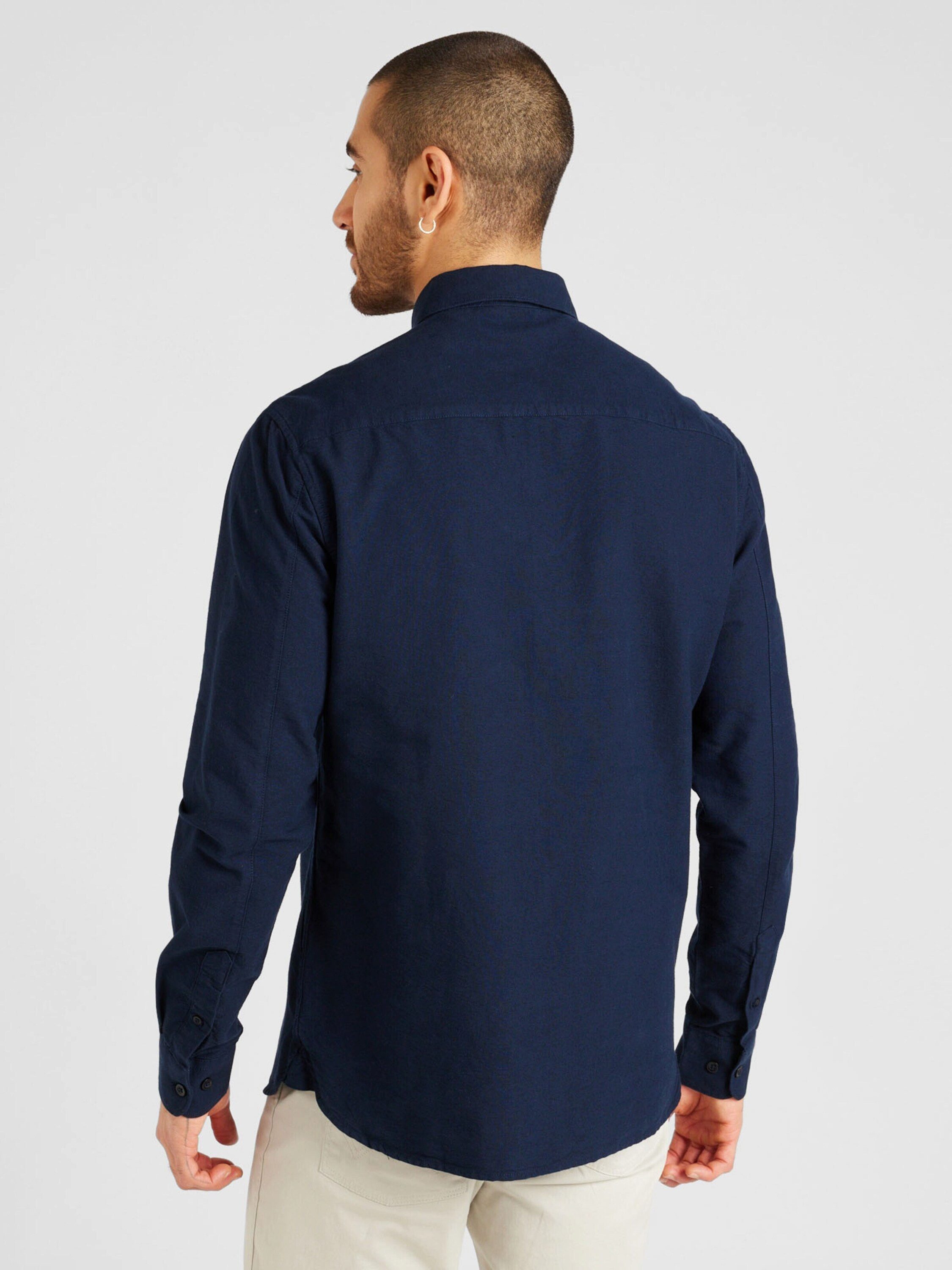KnowledgeCotton Apparel Langarmhemd Harald (1-tlg)