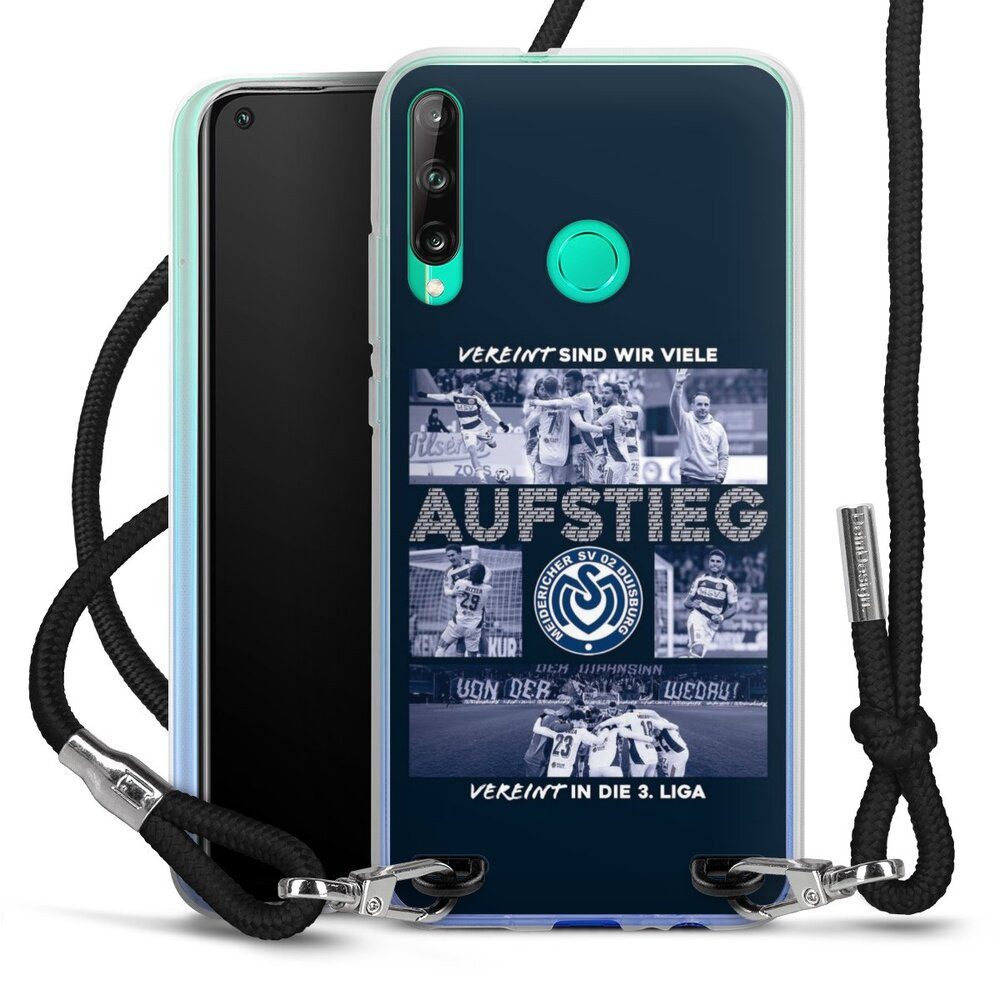 DeinDesign Handyhülle MSV Duisburg Aufstieg Offizielles Lizenzprodukt, Huawei P40 Lite E Handykette Hülle mit Band Case zum Umhängen