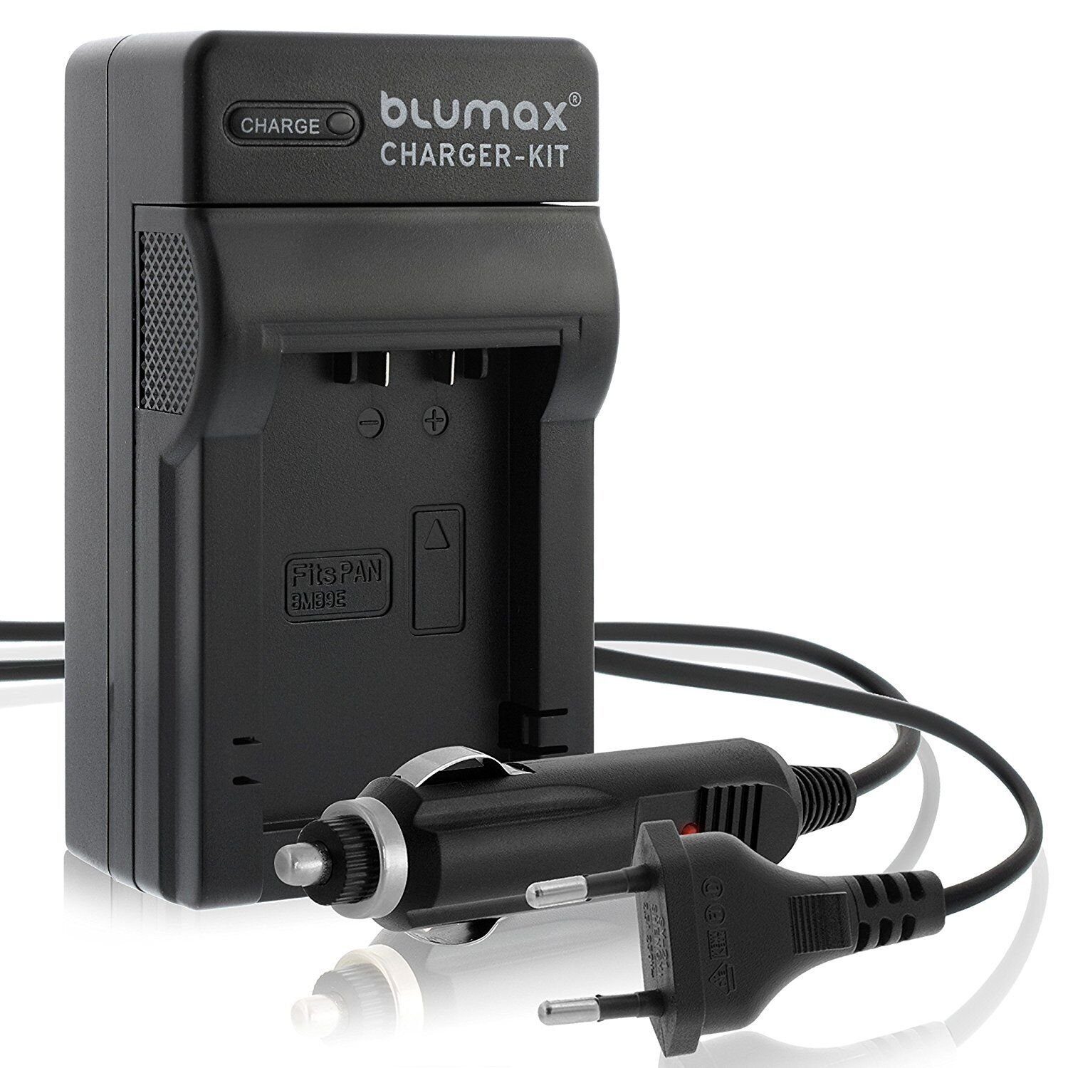 Blumax Ladegerät für Panasonic DMW-BMB9 Lumix DMC-FZ150, DC-FZ82 Kamera-Akku